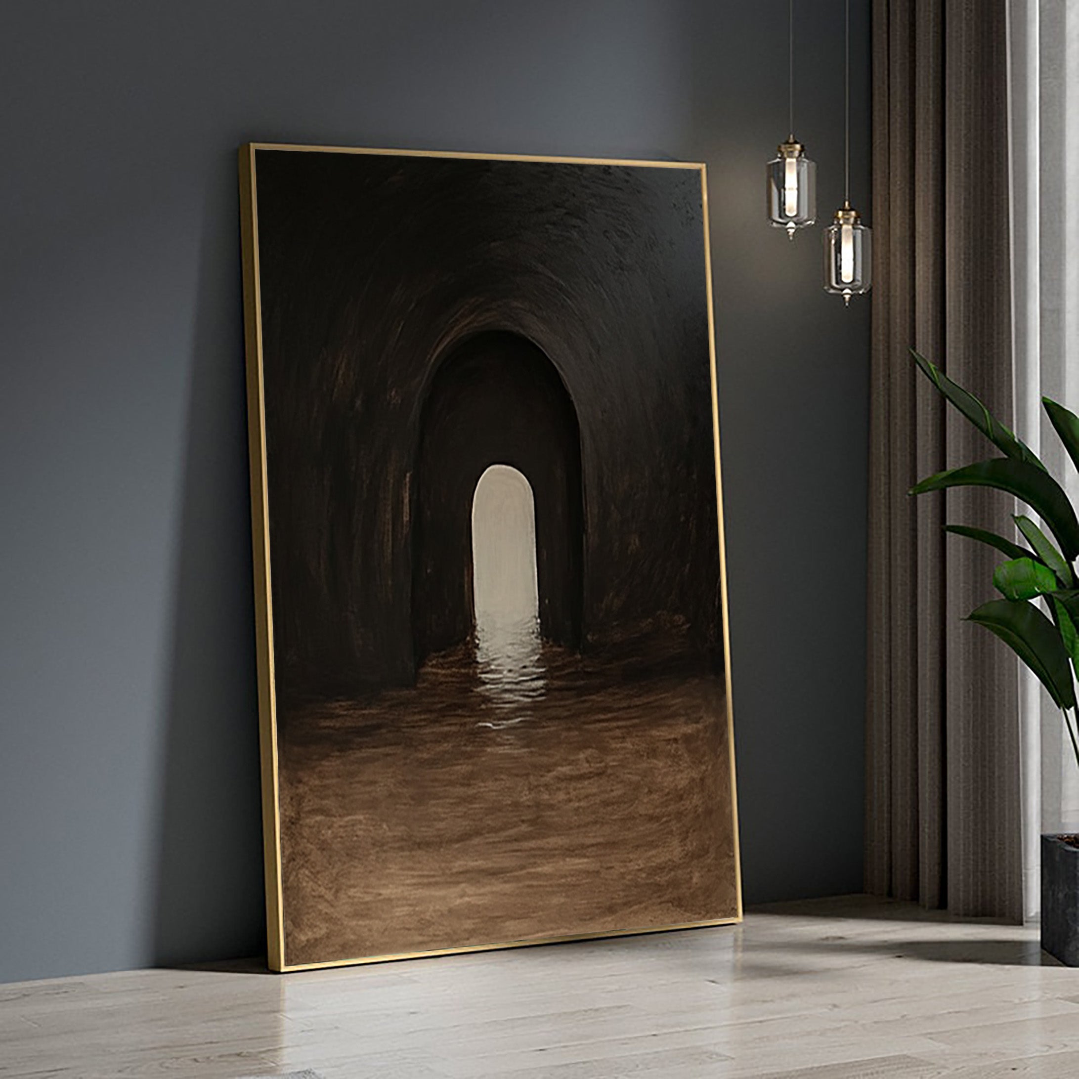 Mystical Tunnel Canvas Art | Deep Tones Wall Decor  #BBA 051