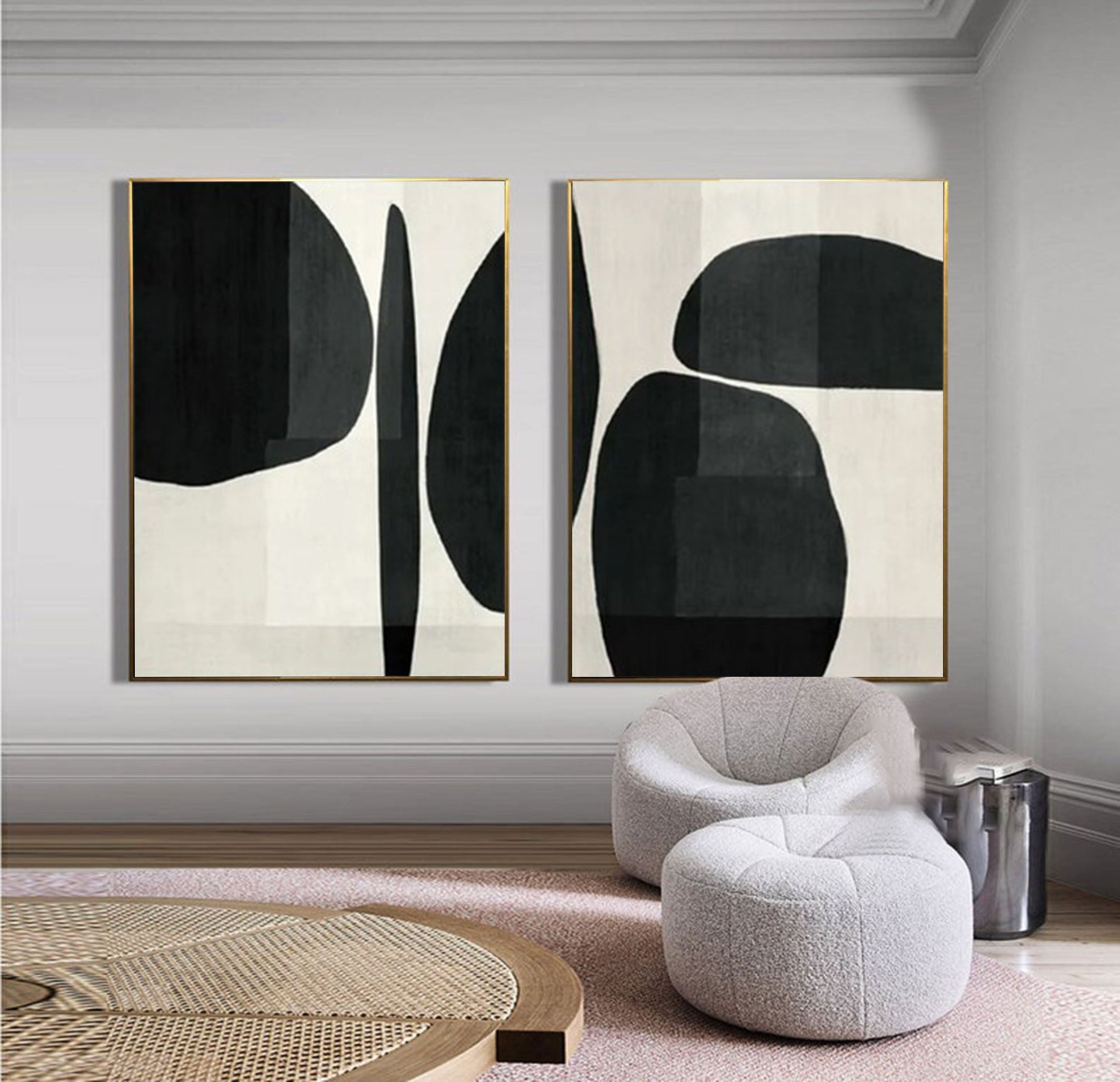 Abstract Geometric Set buy of Paintings on Canvas