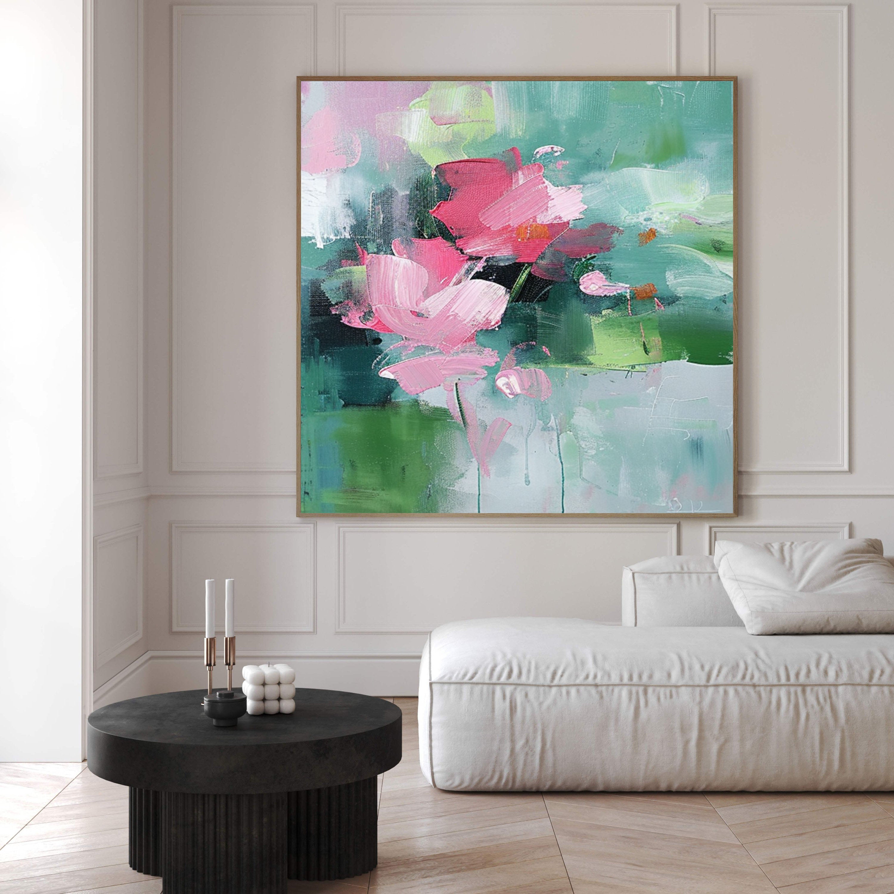 Vibrant Bloom Canvas Art Colorful Flower Wall Decor #FT 036