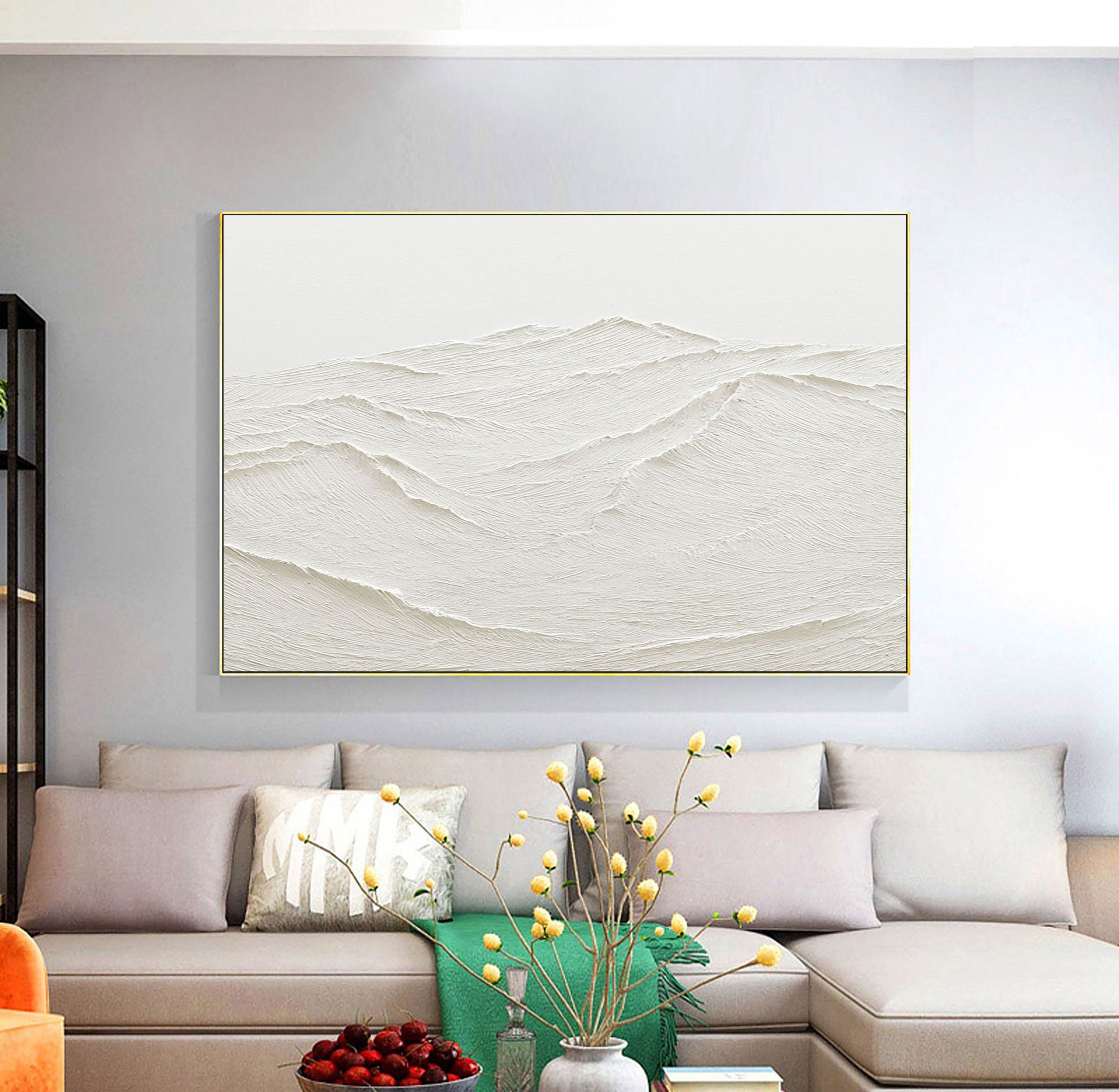 White Abstract Painting #LL 012