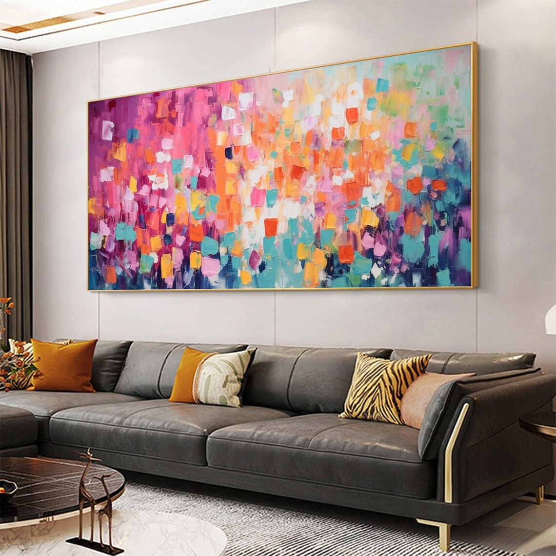 Colorful Abstract Wall Art with Vibrant Hues #BGA 023