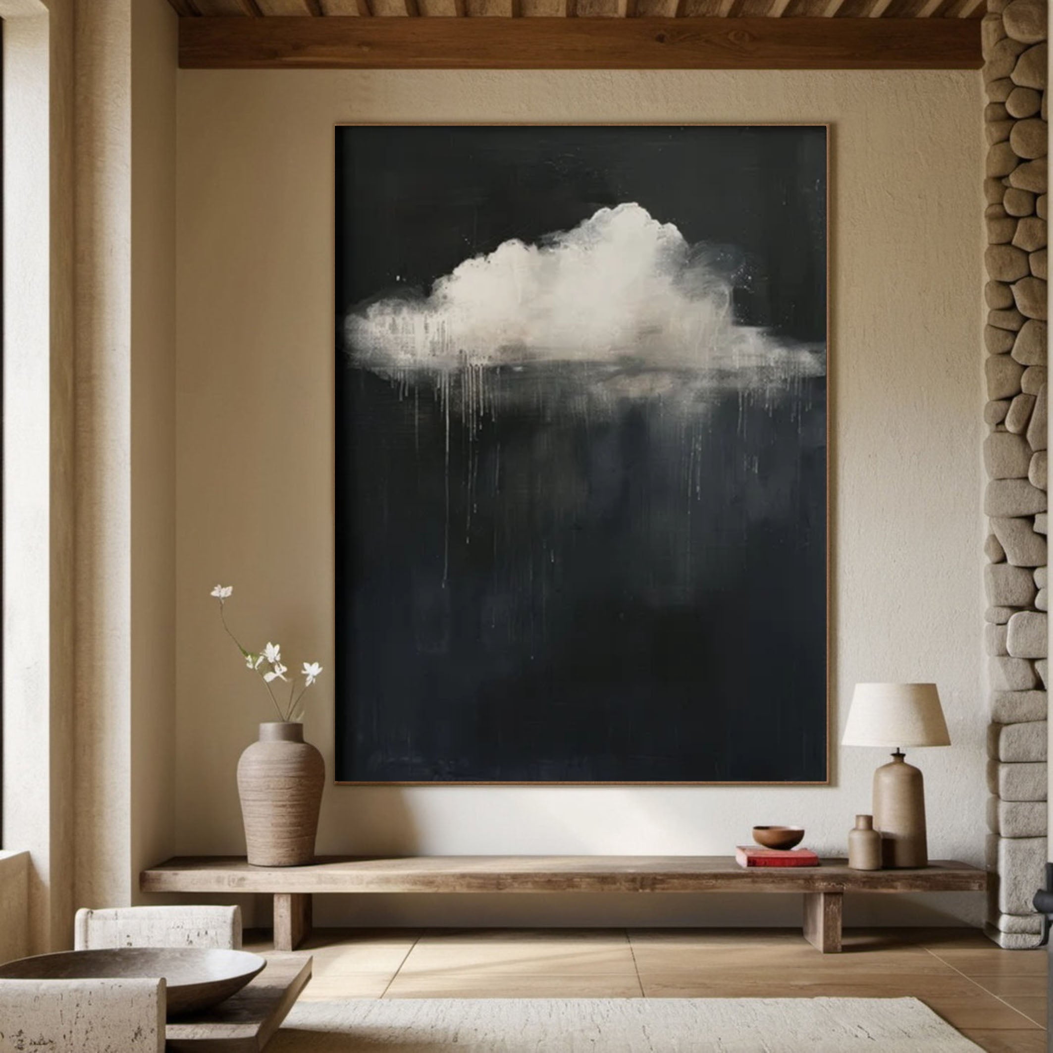 Extra Large Canvas, Modern hotsell wall art, Large landscape painting on Canvas, Cloud Art, Cloud Painting, Large Cloud wall art,Minimalist painting