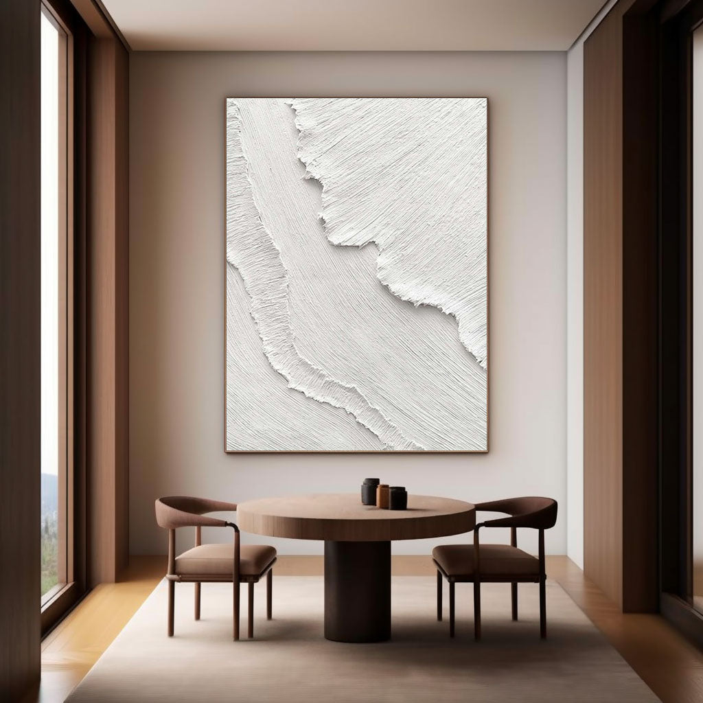 White Abstract Painting #LL 014