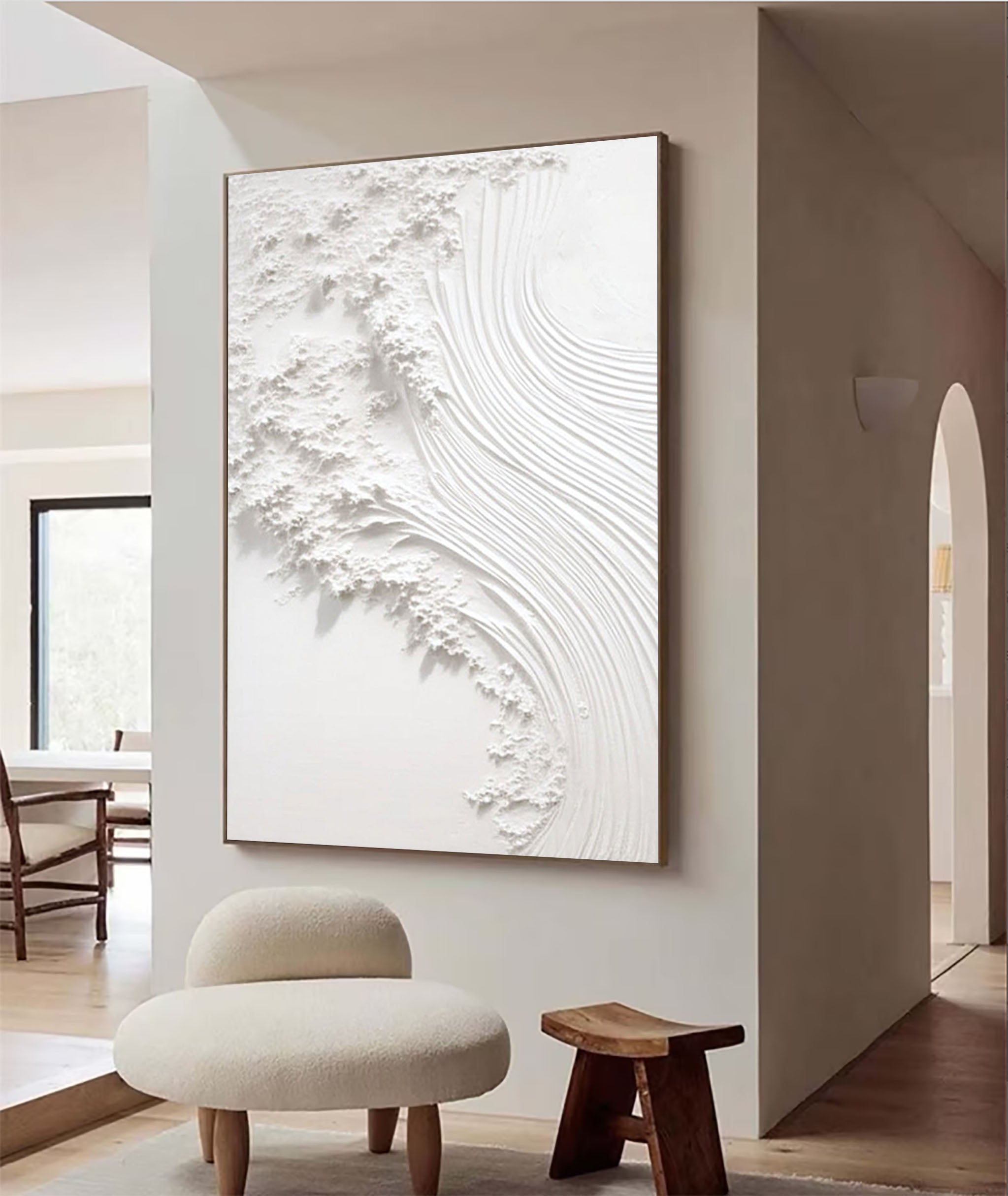 White Minimalist Painting #WM 015