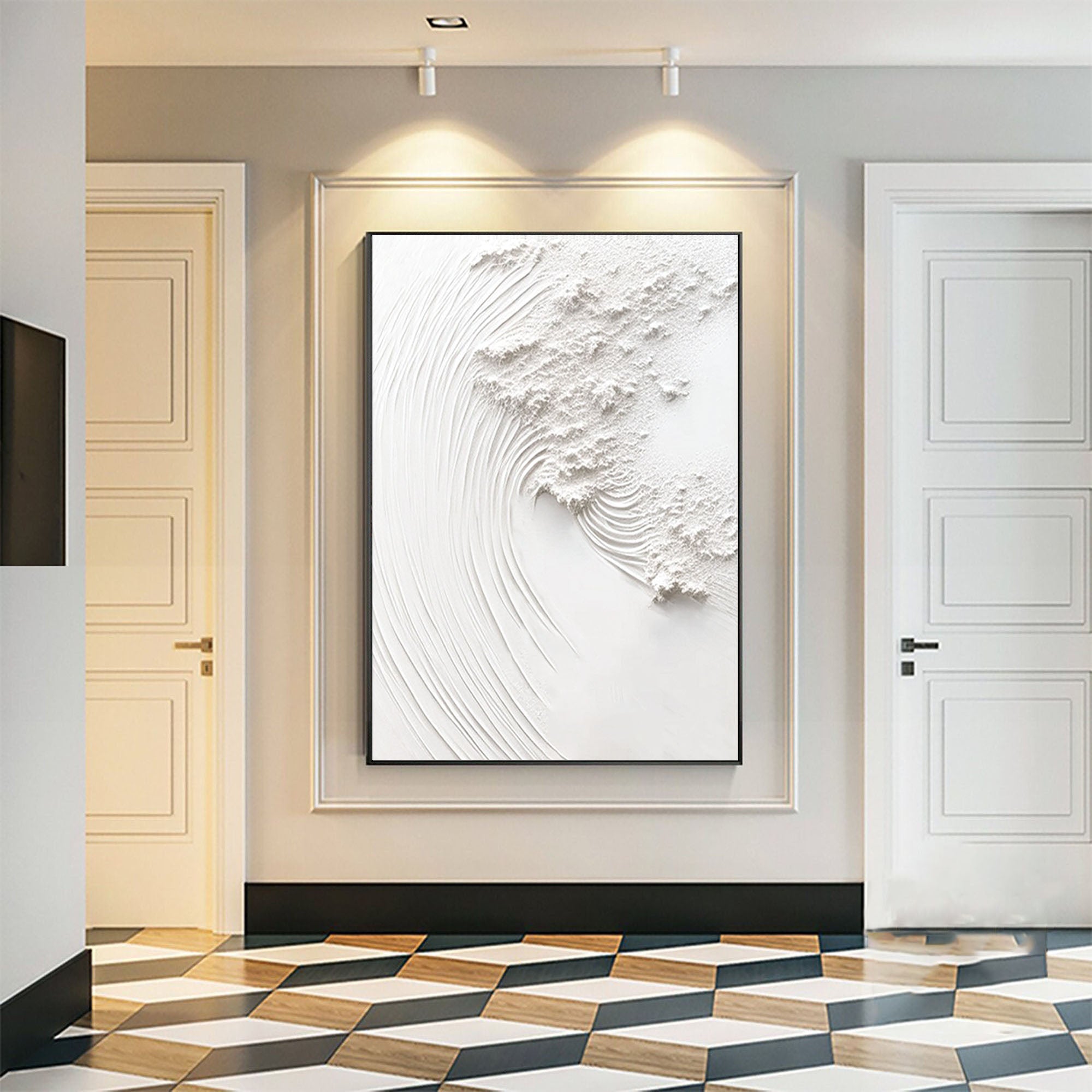 White Minimalist Painting #WM 014