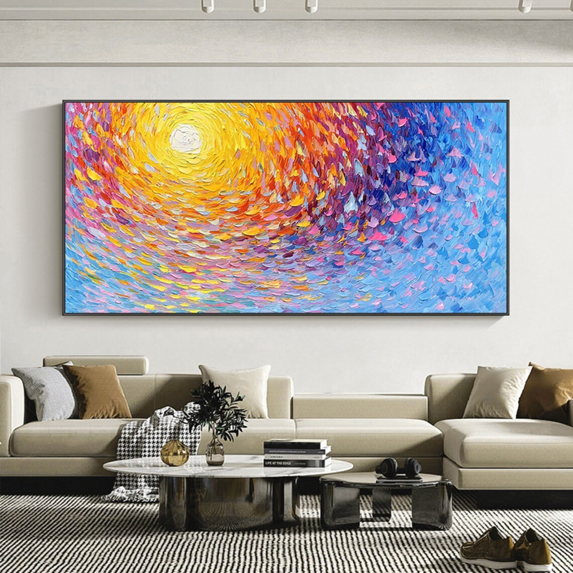 Radiant Spiral Abstract Wall Art for Modern Spaces #BGA 024