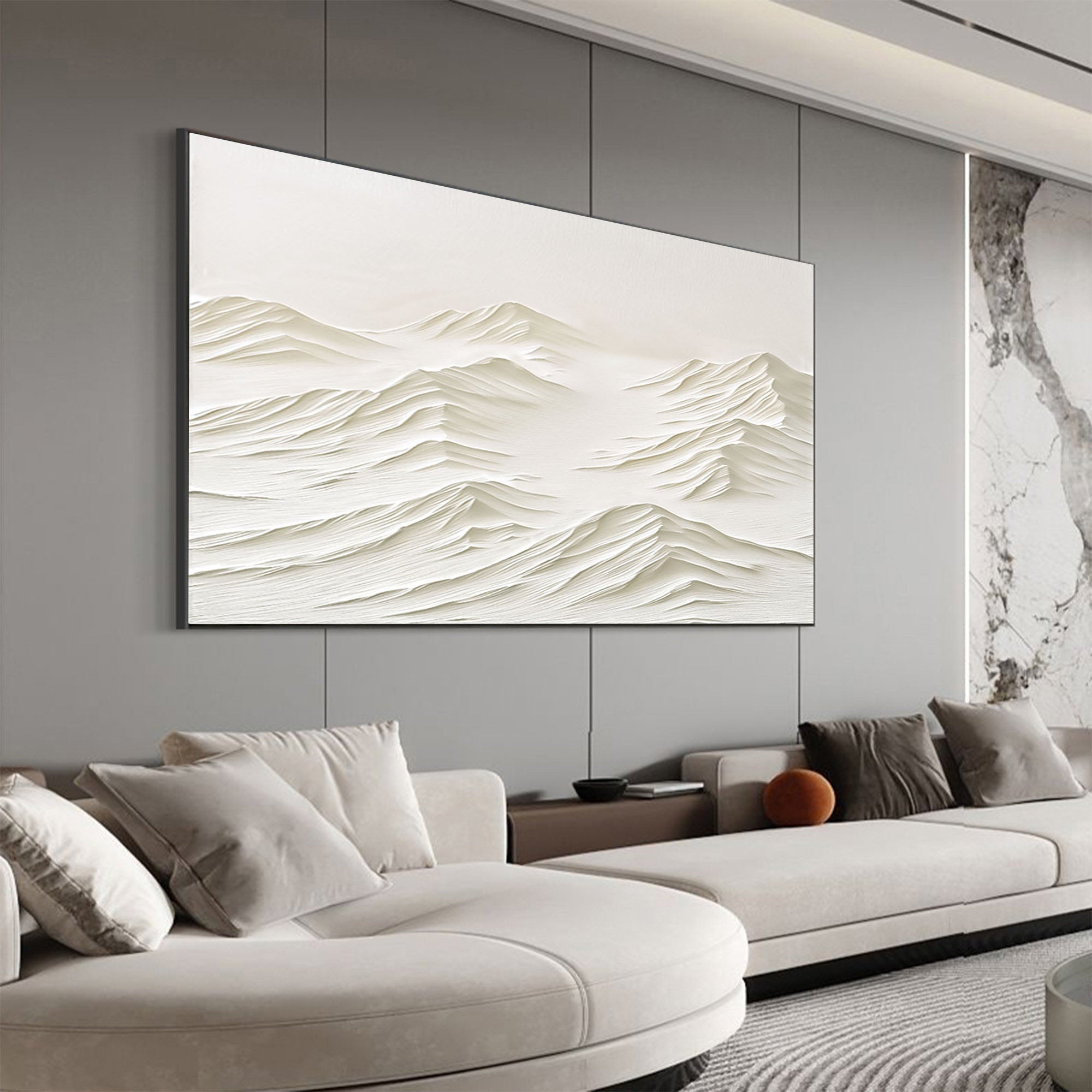 White Minimalist Painting #WM 010