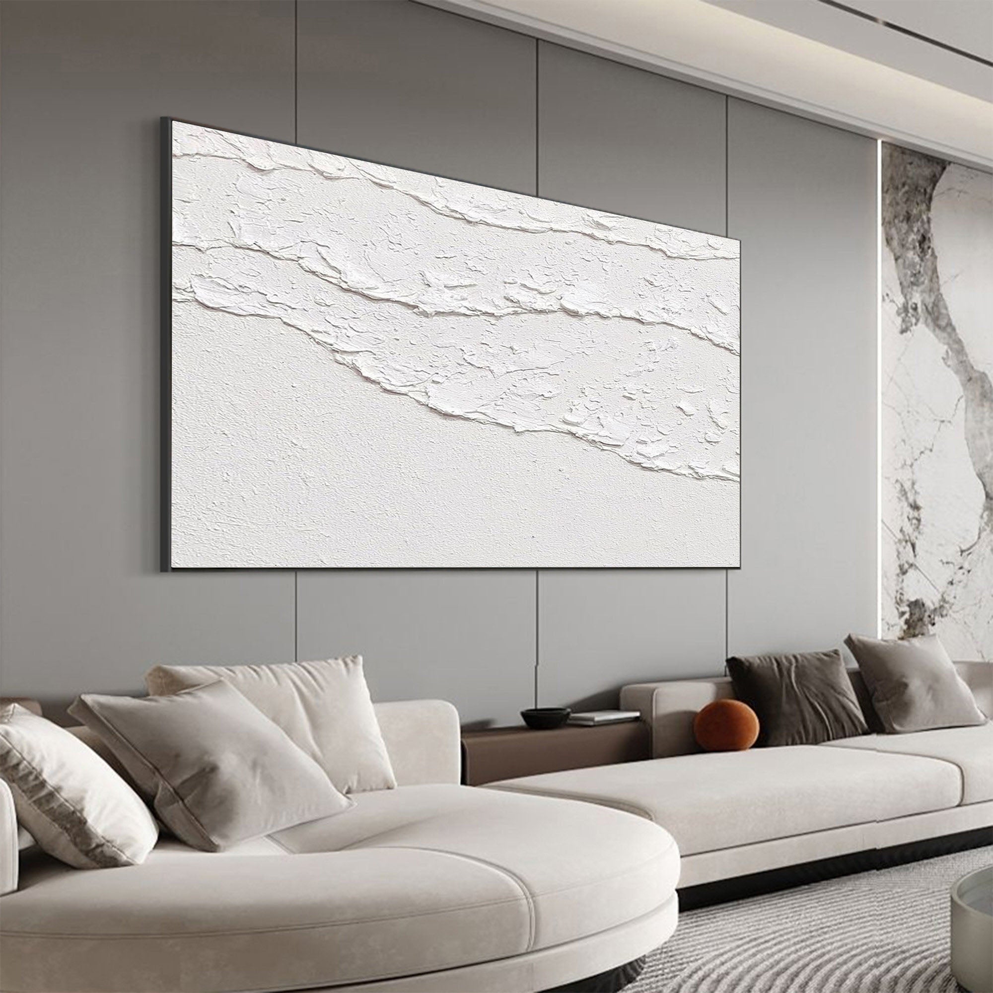 White Abstract Painting #LL 016