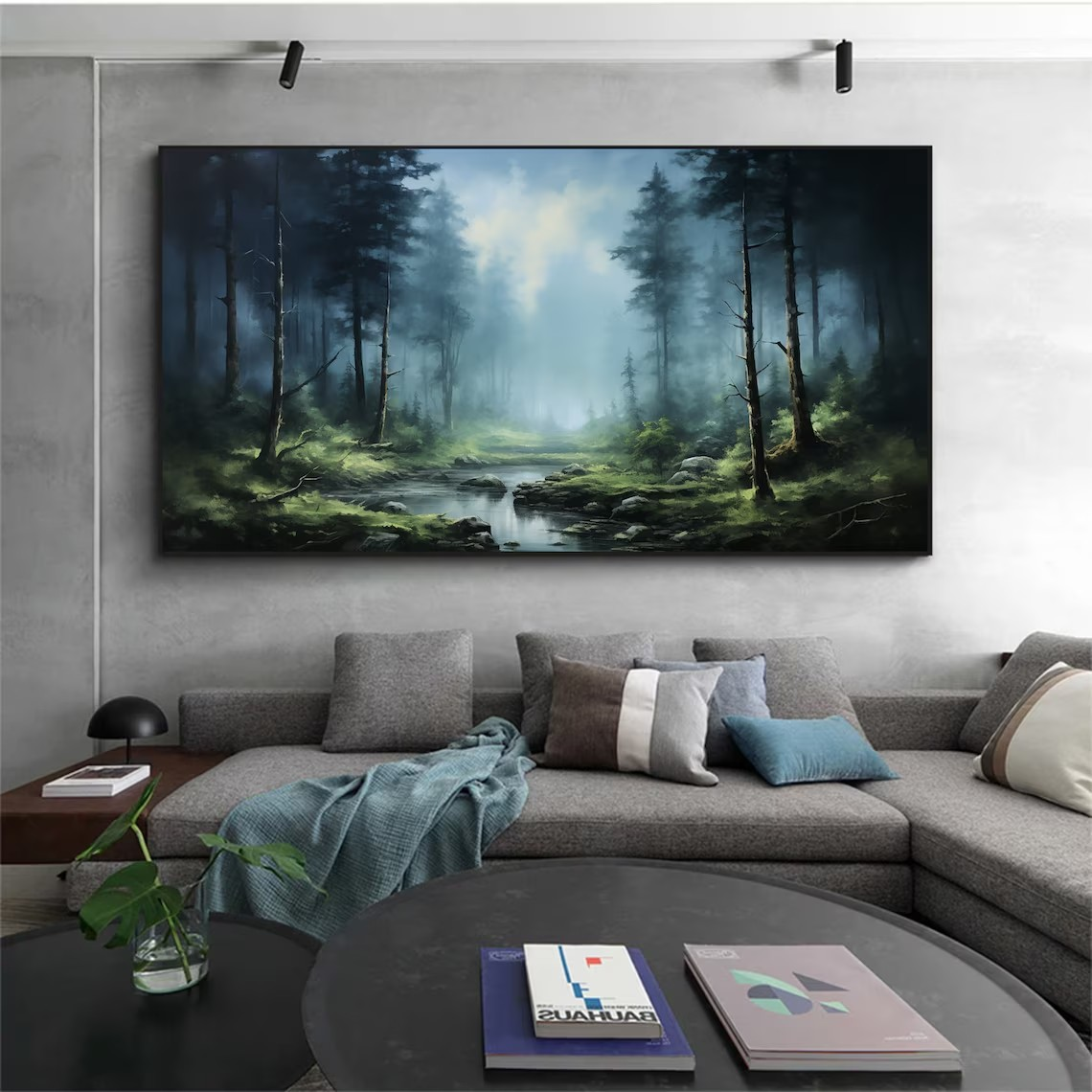 Woodland Stream Abstract Wall Art #BGA 028