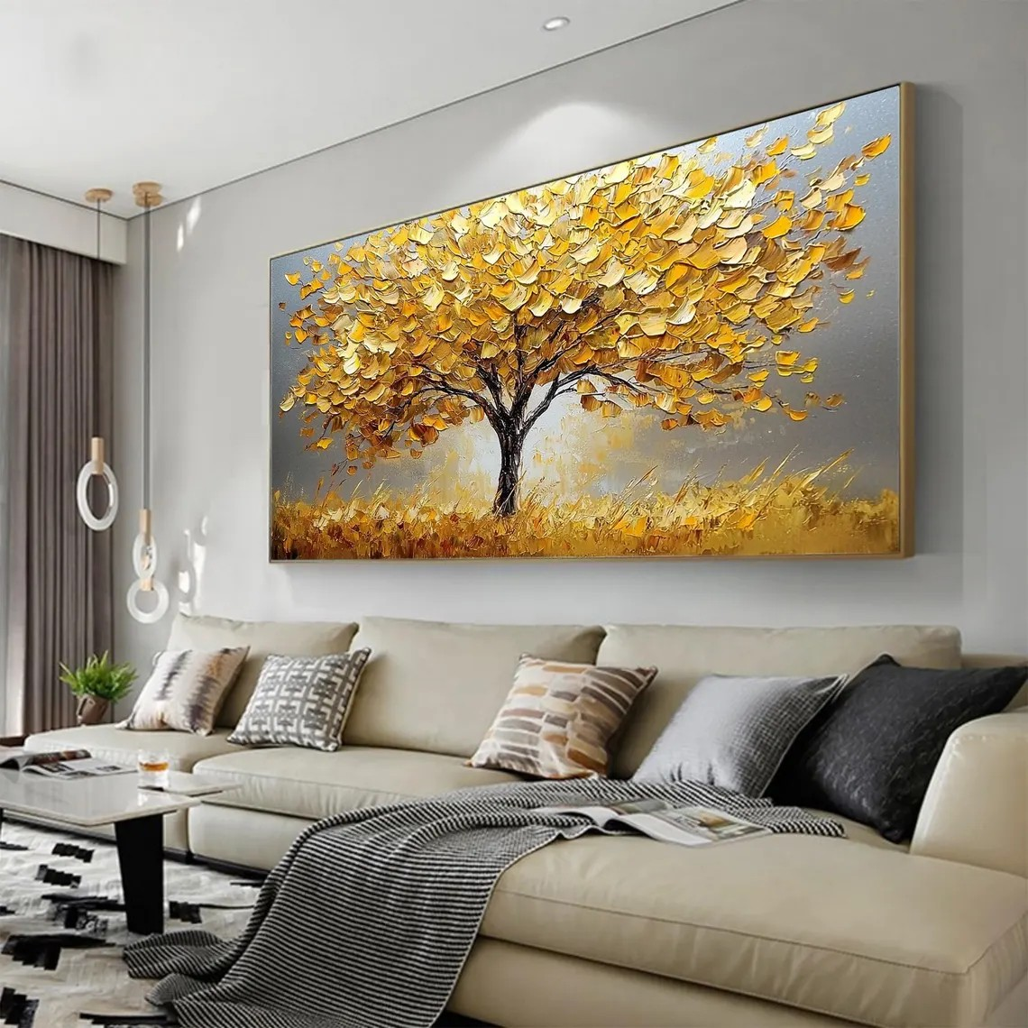 Autumn Tree Textured Wall Art #BGA 032