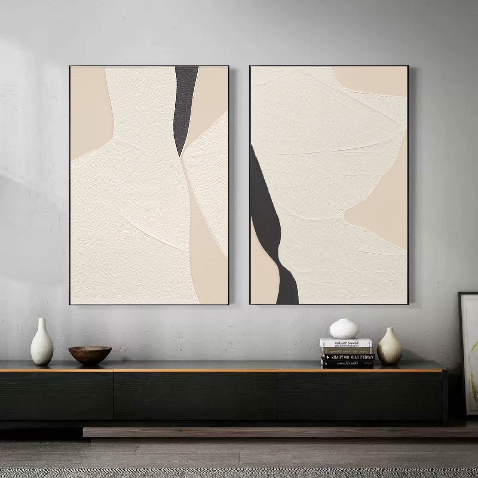 Abstract Tranquility Painting SET OF 2 #CXA 010