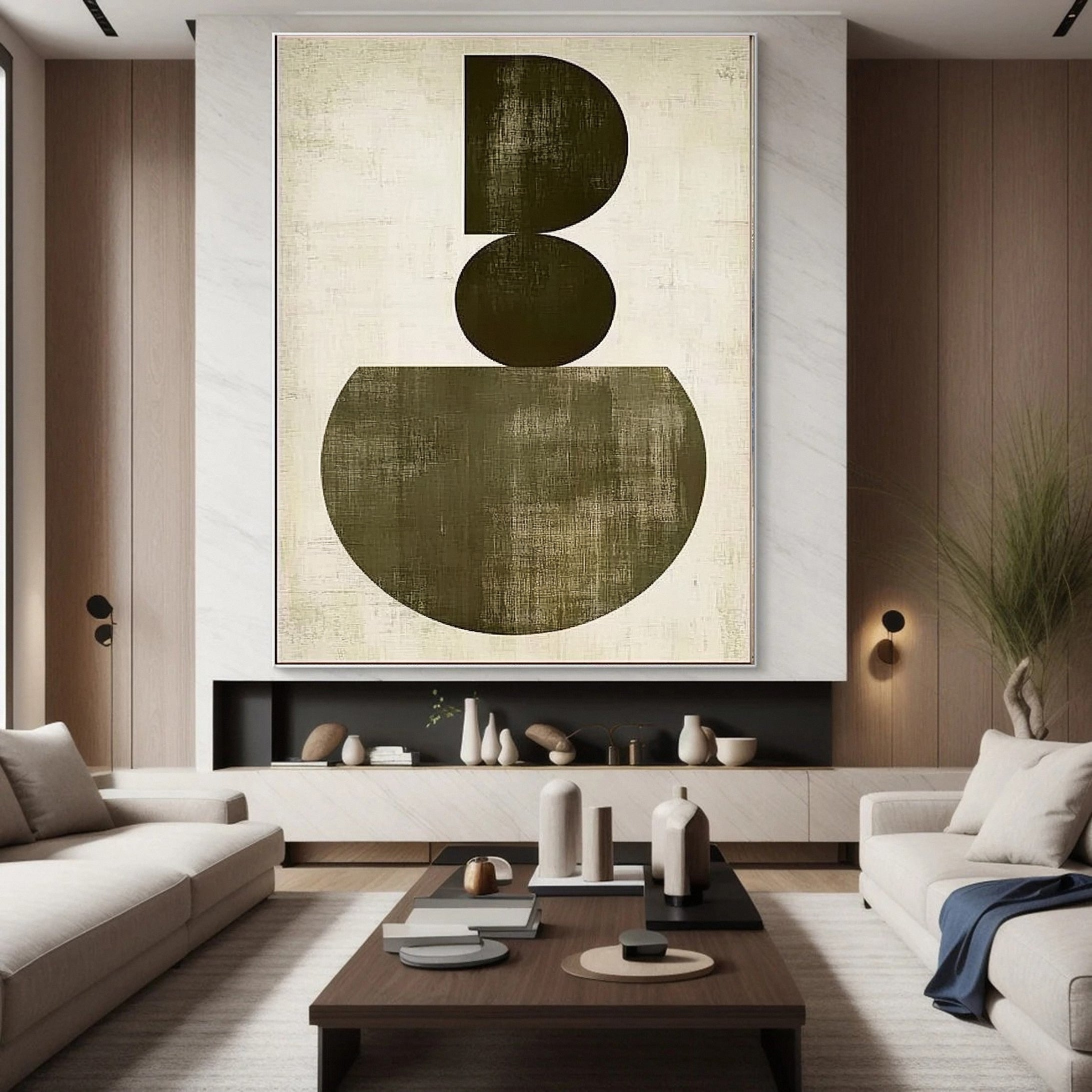 Minimalist Wabi Sabi Art Modern Canvas for Home Decor #BBA 033