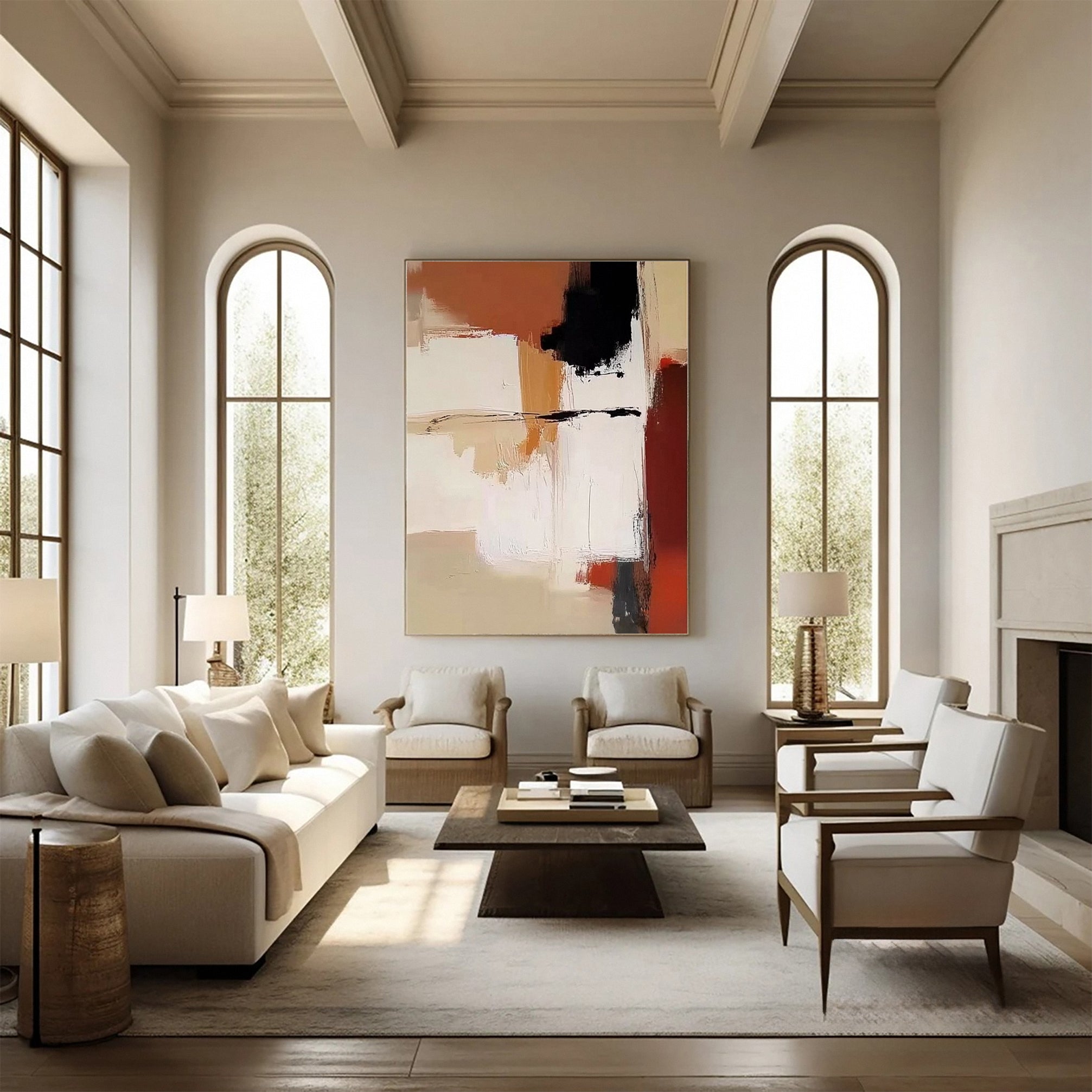 Chic Abstract Modern Artwork for Contemporary Homes #BBA 031