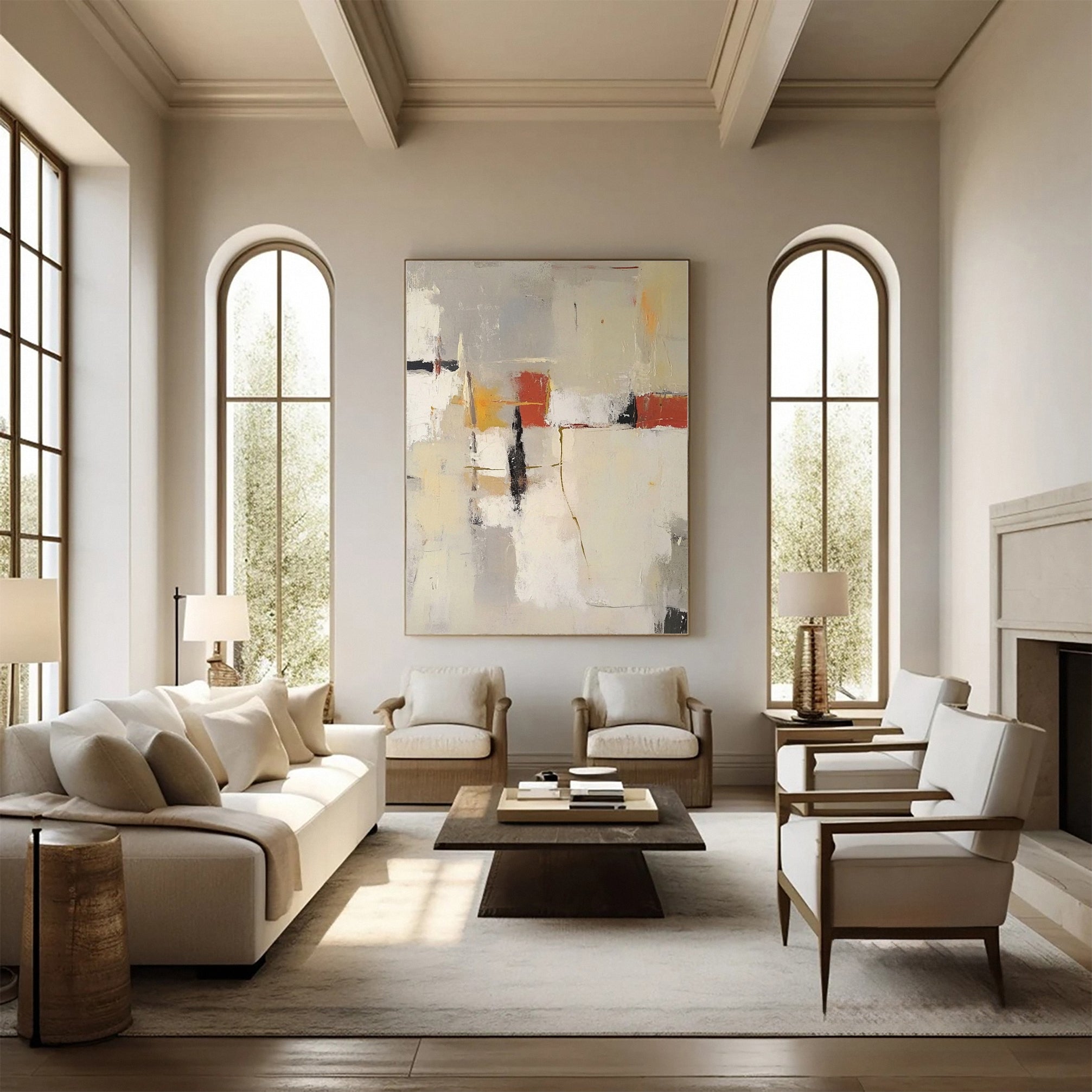 Chic Abstract Modern Artwork for Contemporary Homes #BBA 027