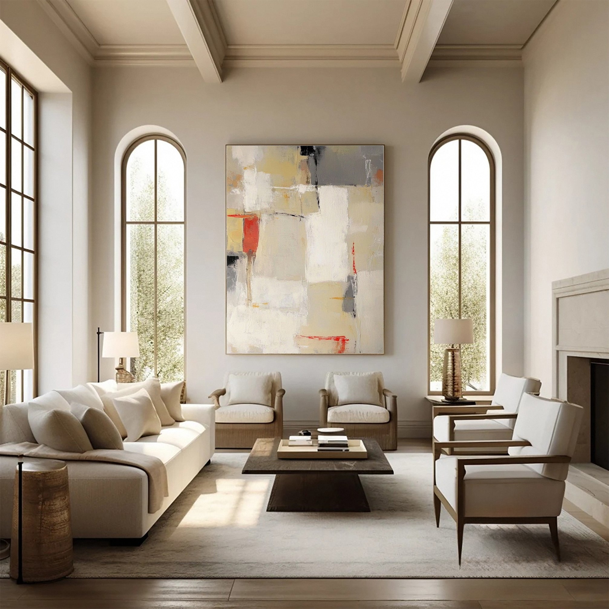 Chic Abstract Modern Artwork for Contemporary Homes #BBA 028