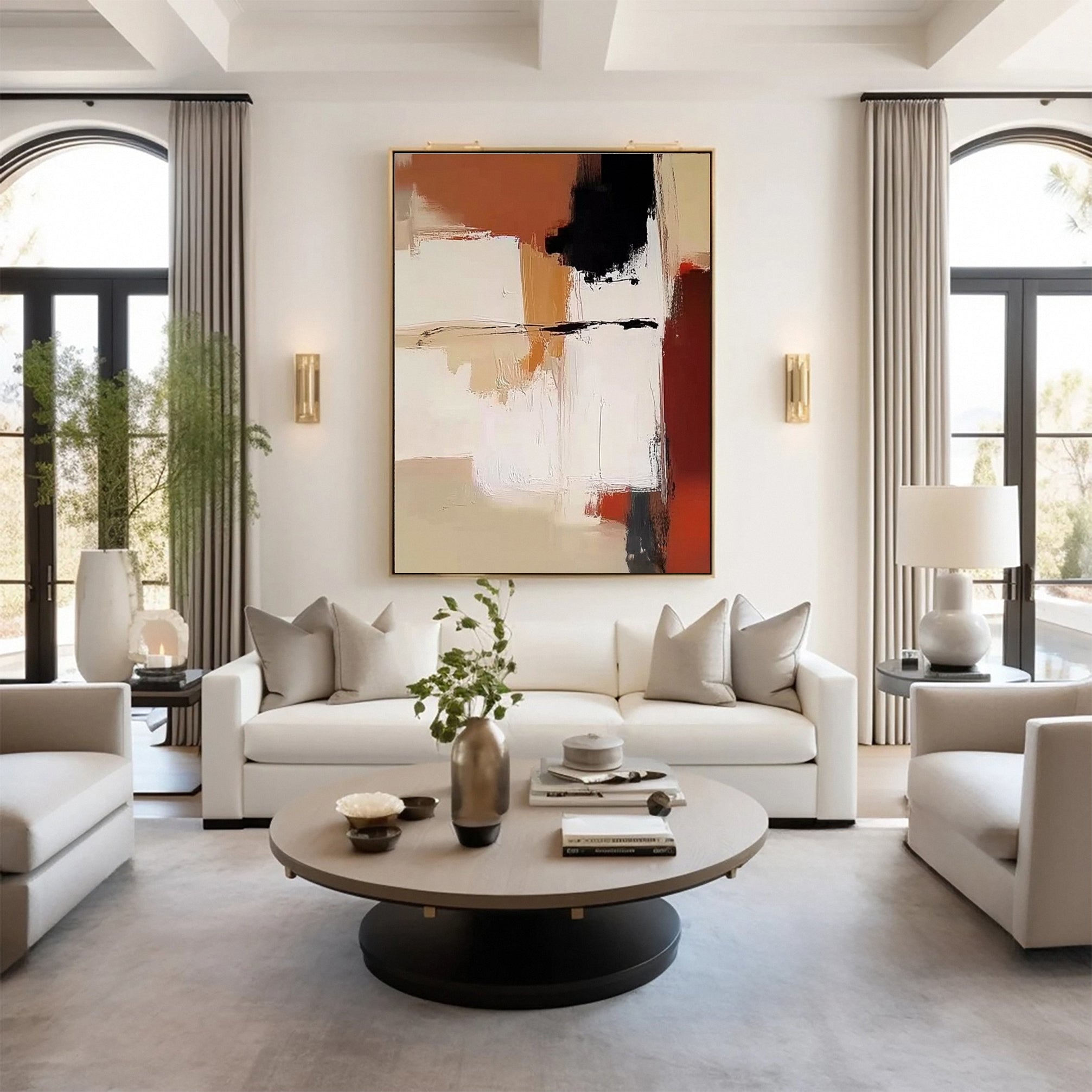 Chic Abstract Modern Artwork for Contemporary Homes #BBA 031