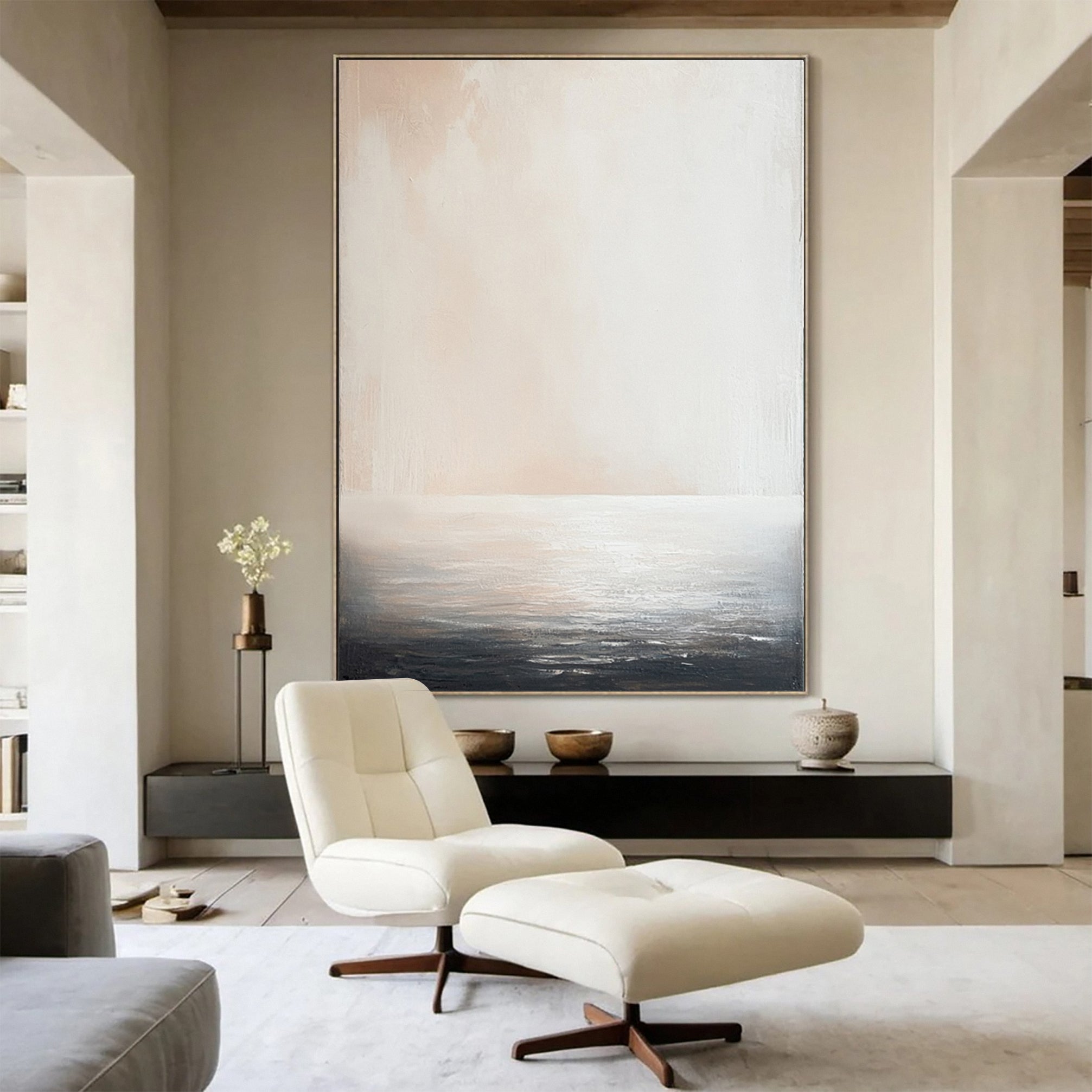 Ocean Whisper Contemporary Seascape Wall Art #BBA 039