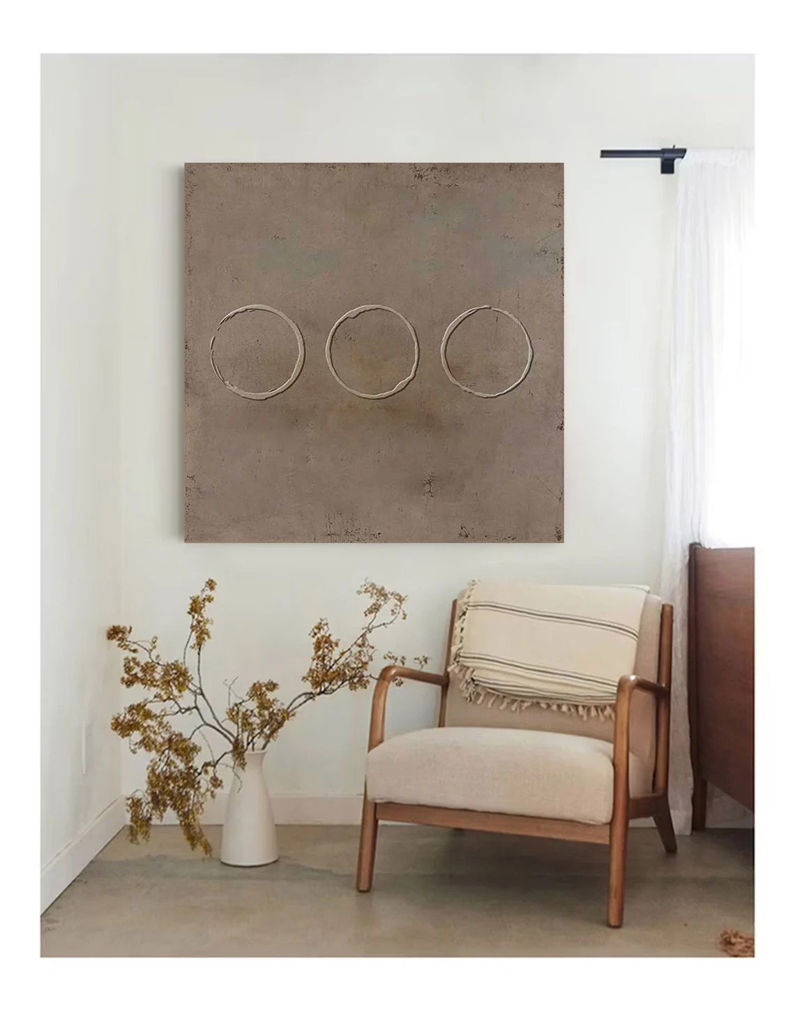 Minimalist Earth Tone Wall Art #WSA 014