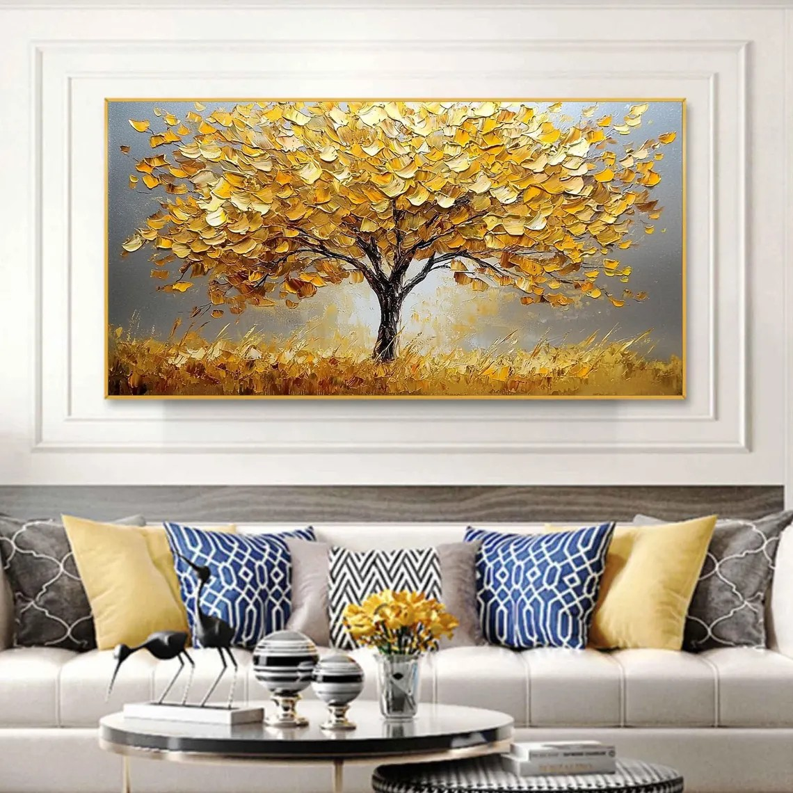 Autumn Tree Textured Wall Art #BGA 032