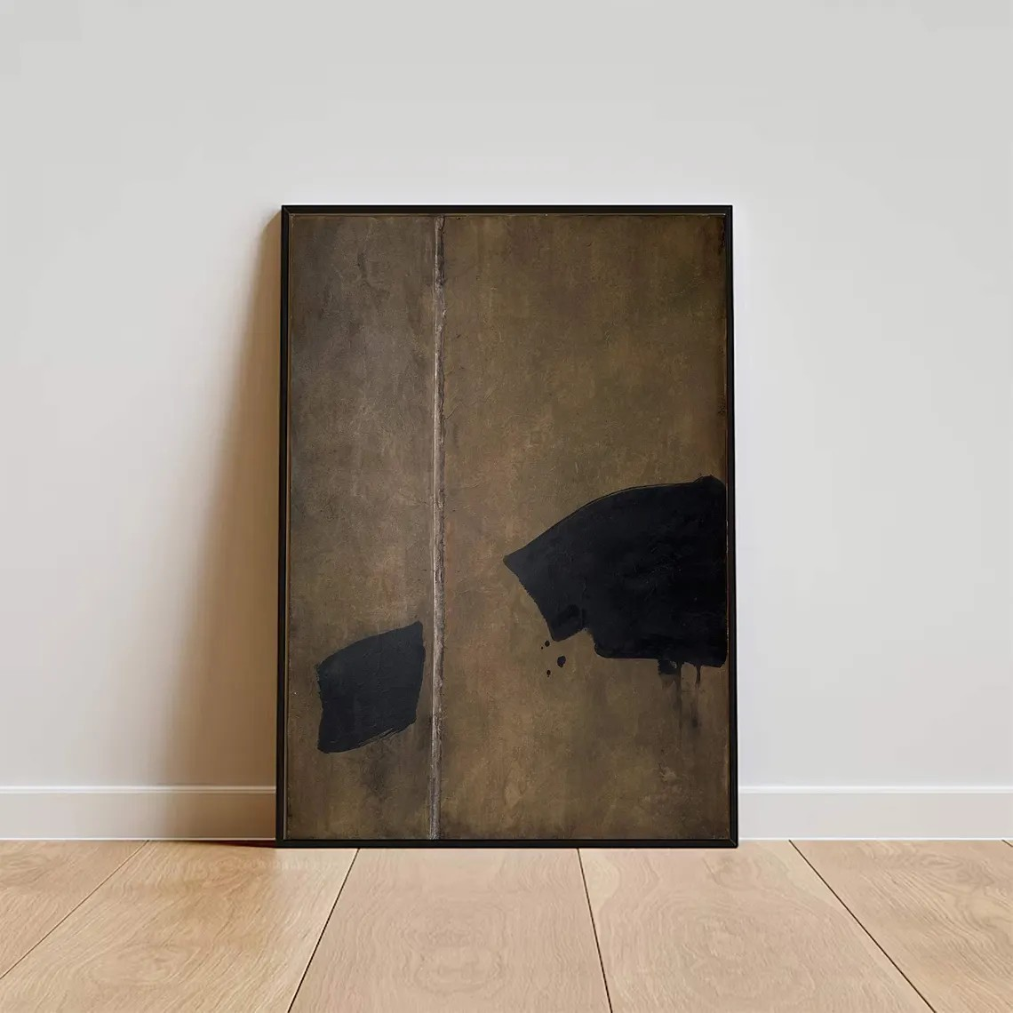 Contemporary Brown and Black Wall Art  #WSA 007