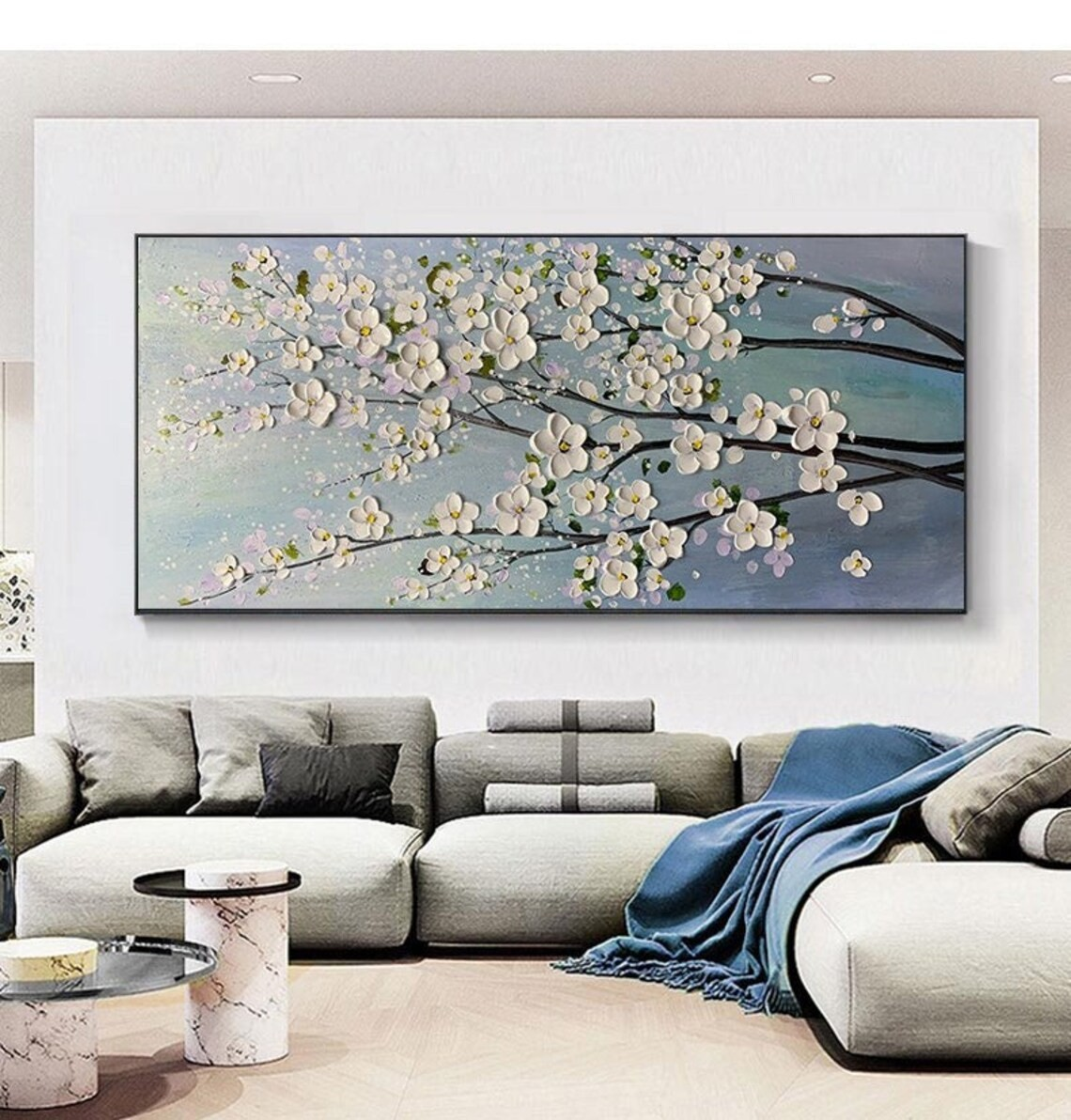 Spring Blossom Textured Wall Art #BGA 027