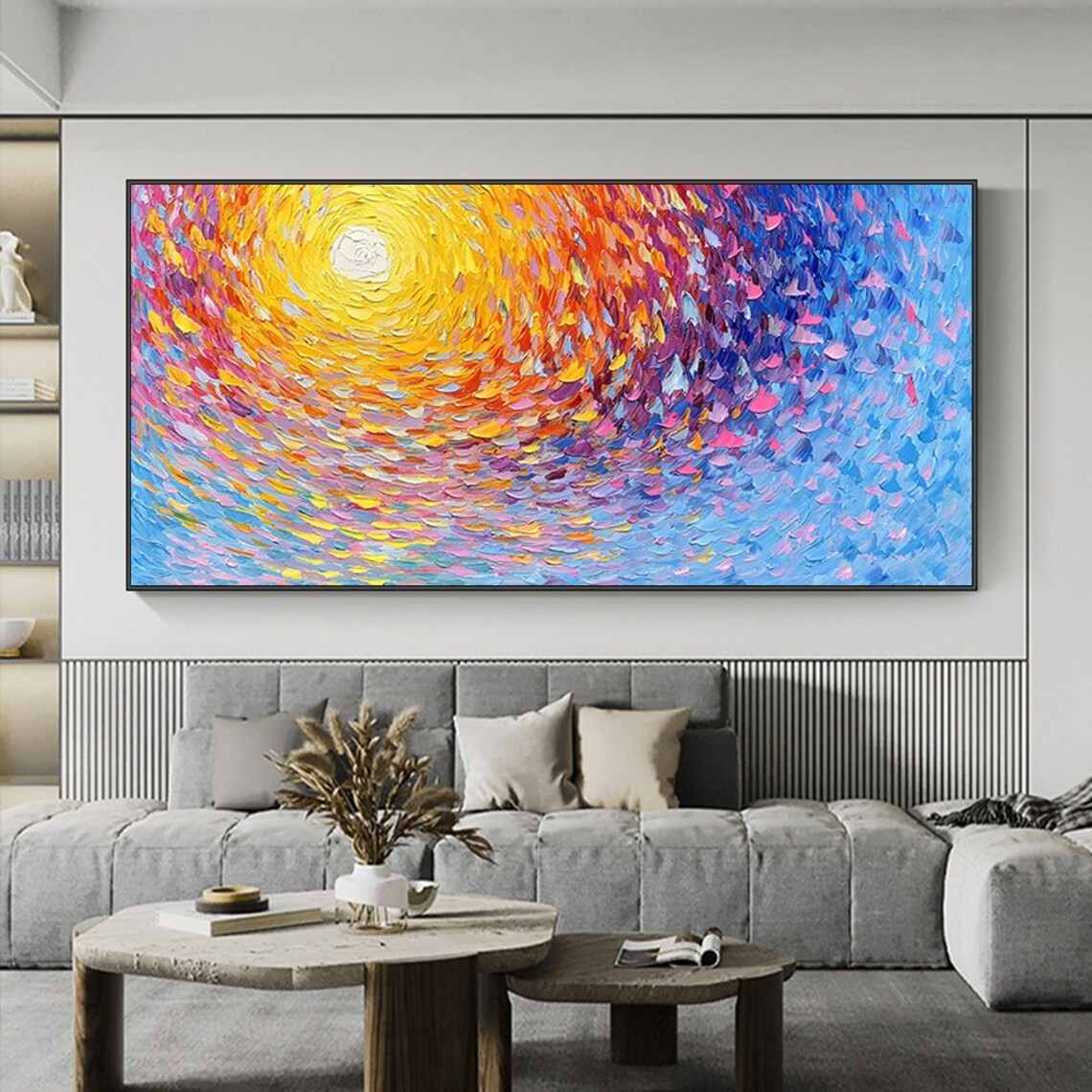 Radiant Spiral Abstract Wall Art for Modern Spaces #BGA 024