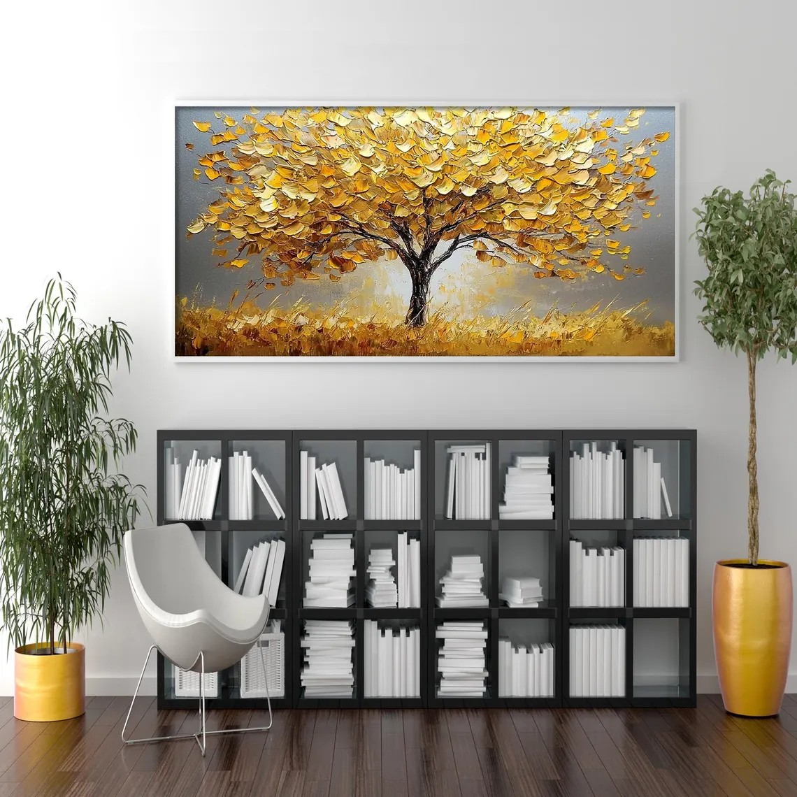 Autumn Tree Textured Wall Art #BGA 032