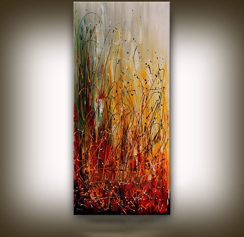 Large Canvas Art –  Colorful Abstract Art Wall Decor  #CWA 004