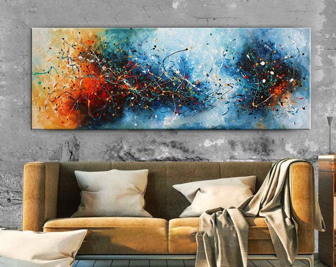 Expressionism Abstract Wall Art – Large Canvas Art #CWA 007