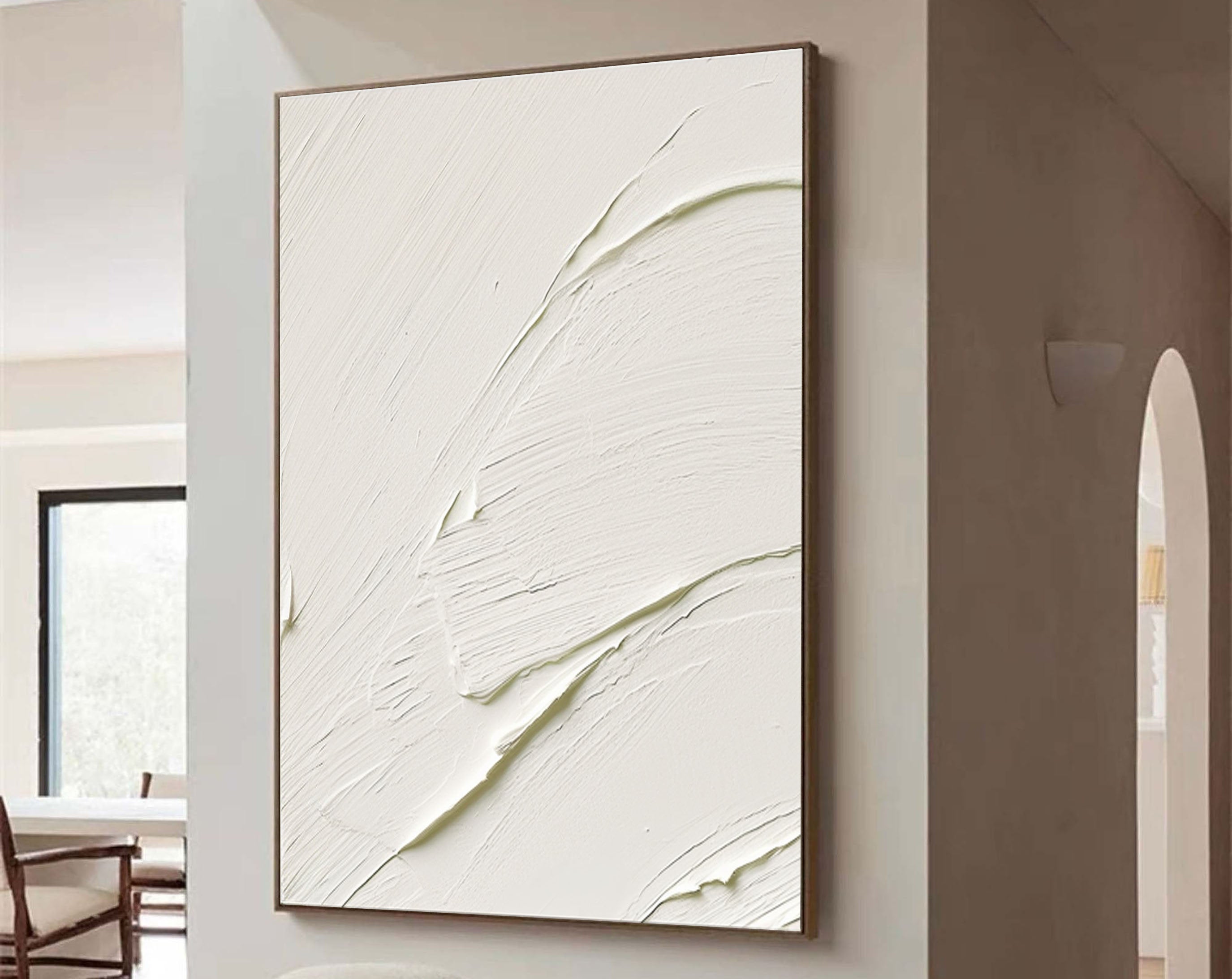White Abstract Painting #LL 006