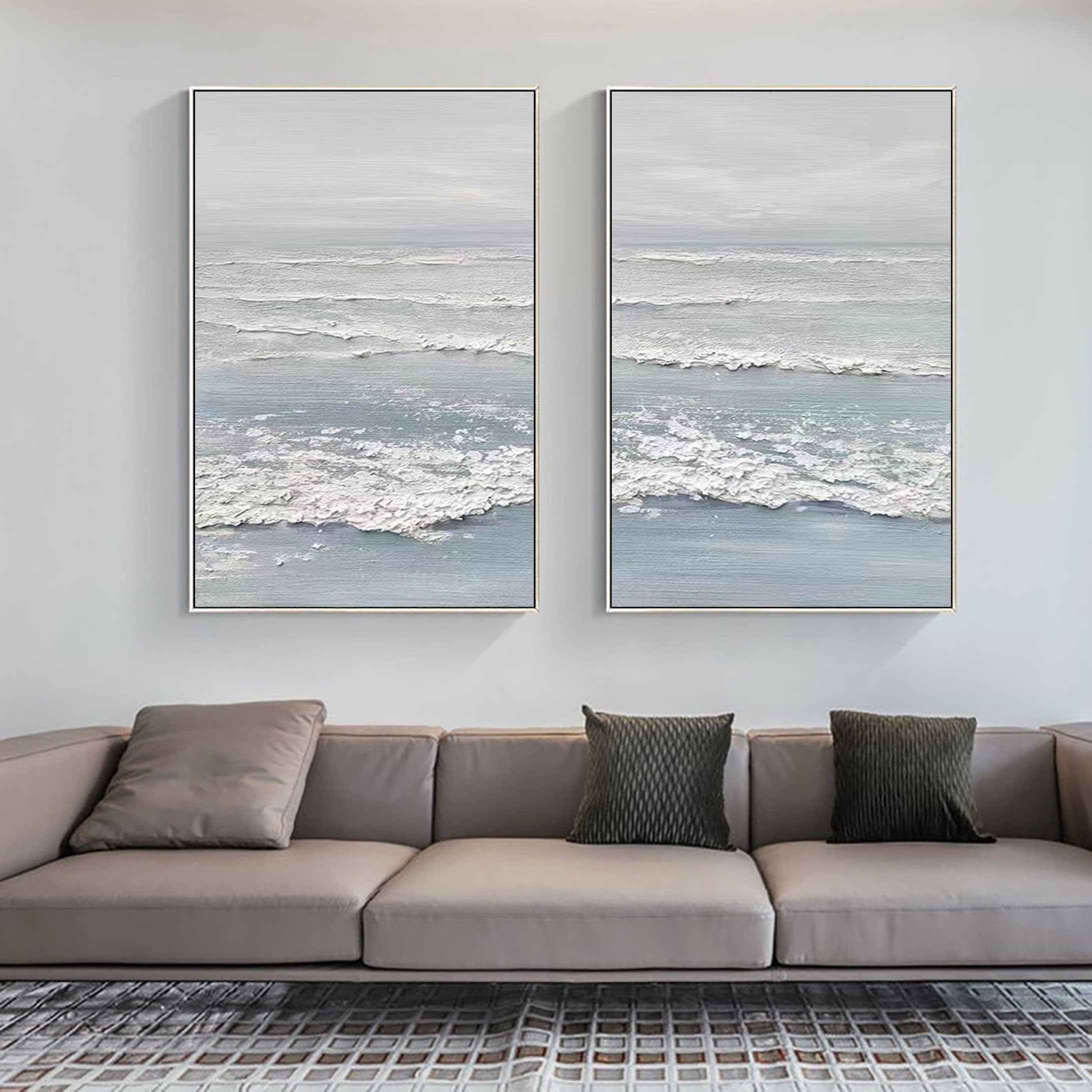 Ocean Painting SET OF 2 #CXA 006