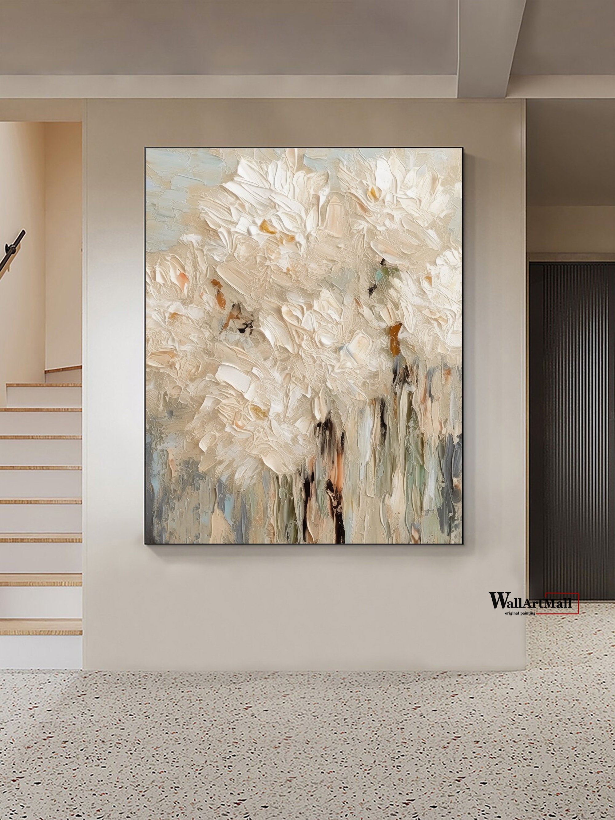 Elegant Floral Wall Art in 3D Minimalist Style #FT 064