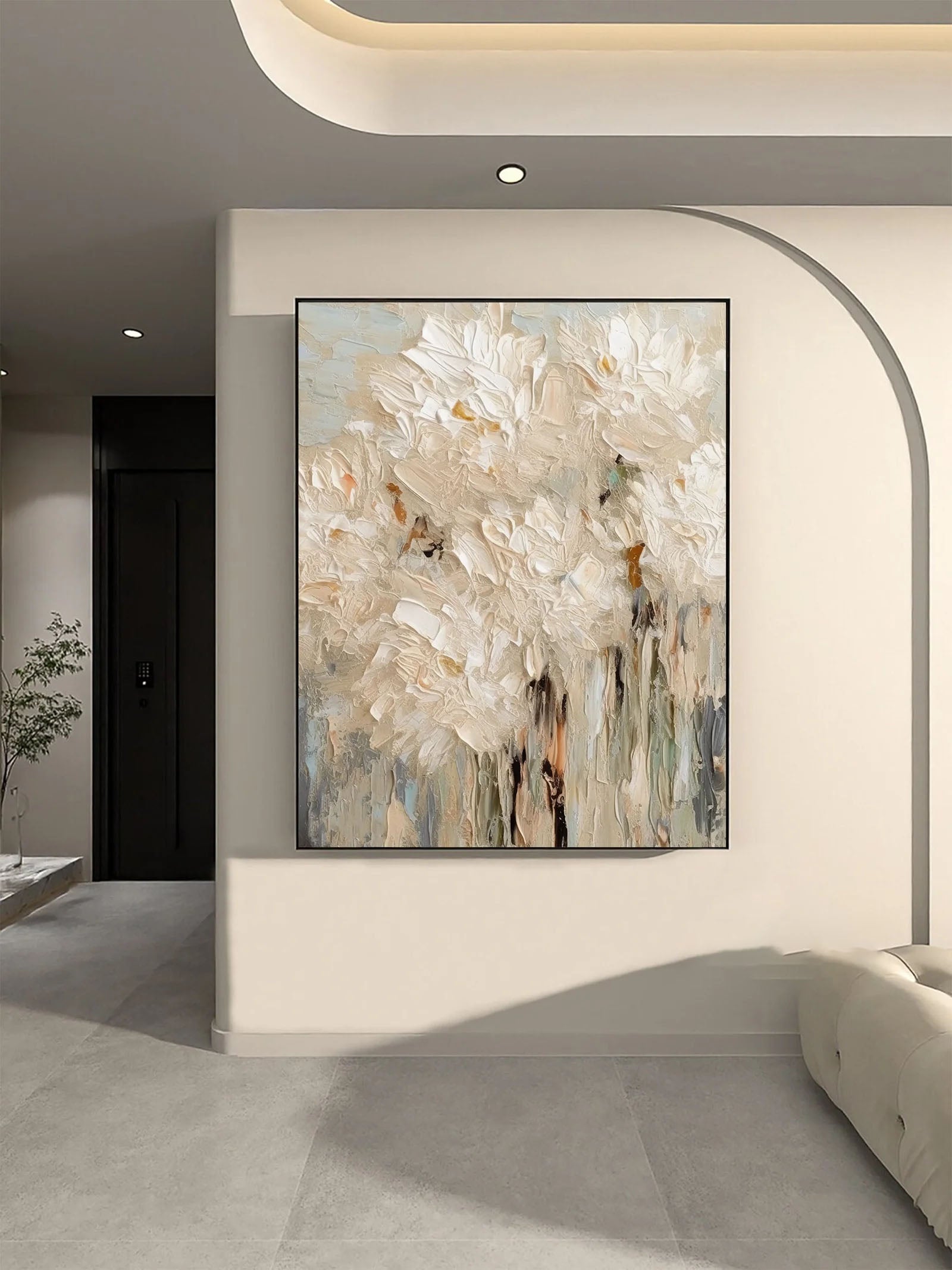 Elegant Floral Wall Art in 3D Minimalist Style #FT 064