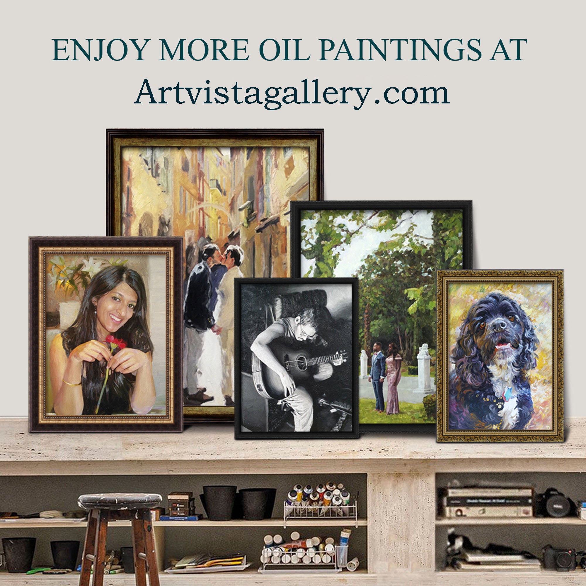 Custom Oil Paintings: Personalized Portraits & Memorial Art