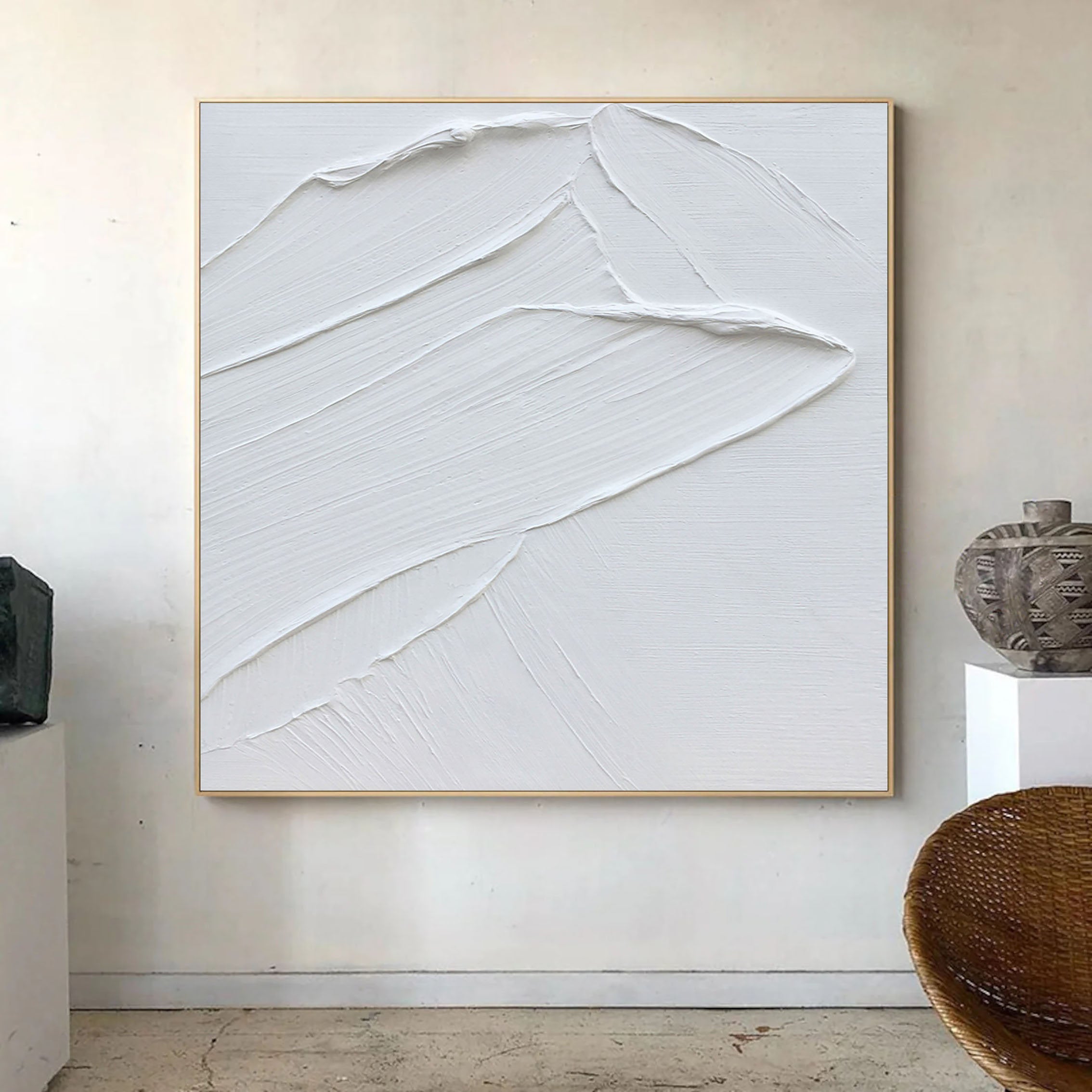 White Minimalist Painting #WM 002