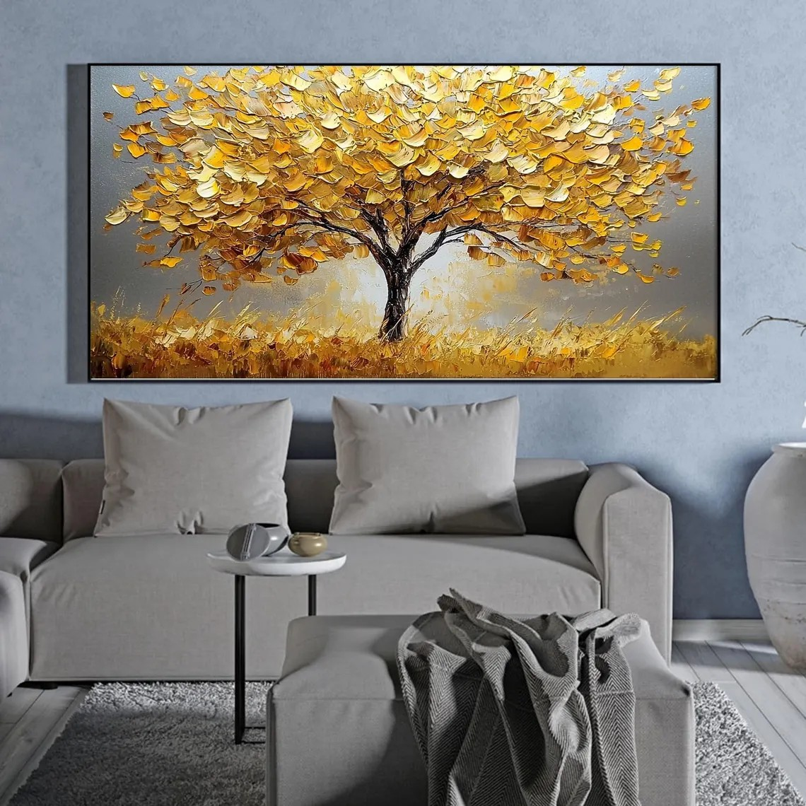 Autumn Tree Textured Wall Art #BGA 032