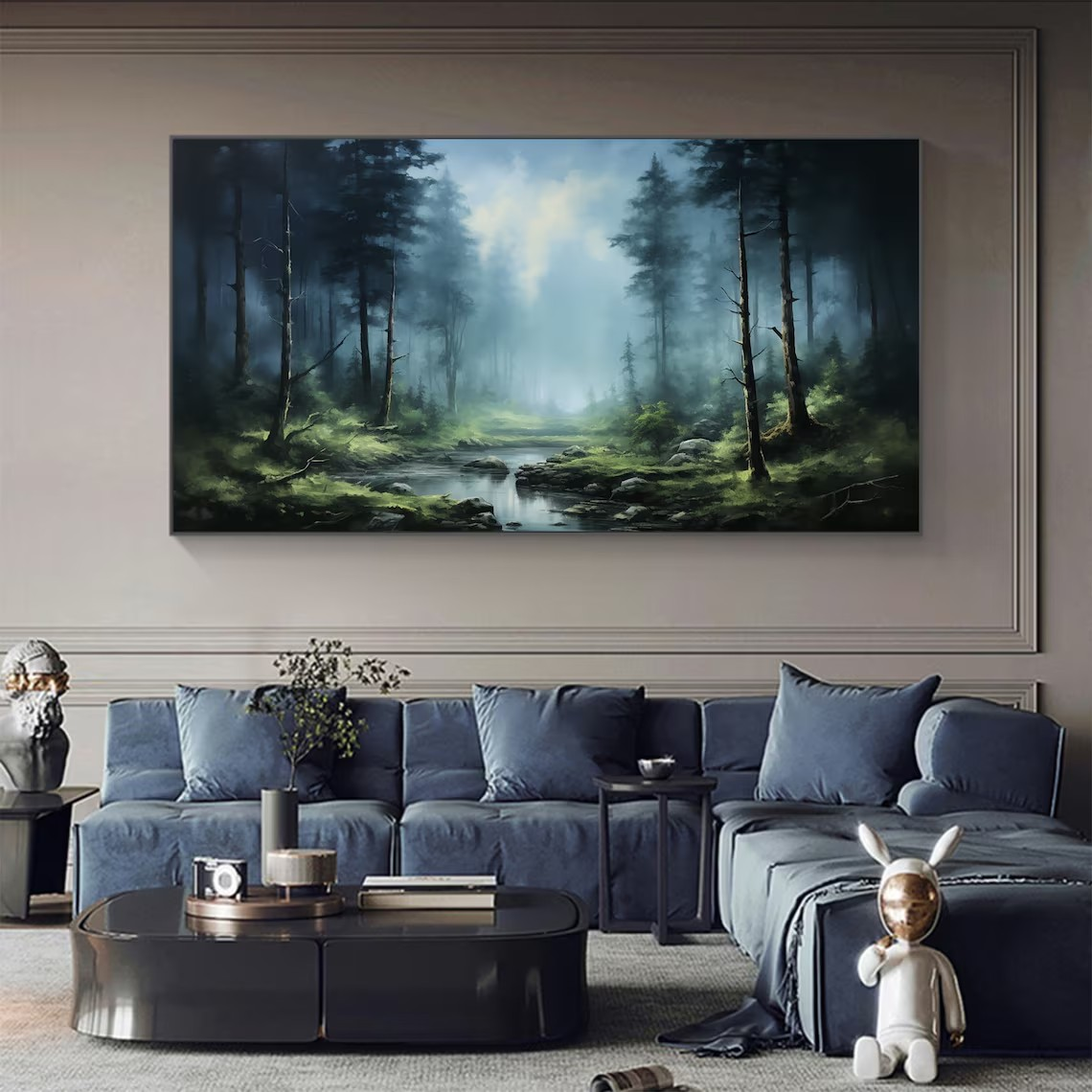 Woodland Stream Abstract Wall Art #BGA 028