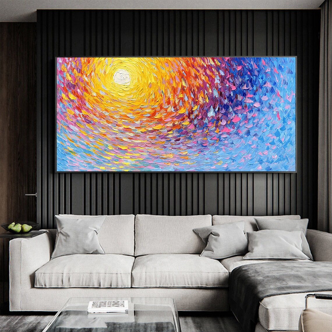 Radiant Spiral Abstract Wall Art for Modern Spaces #BGA 024