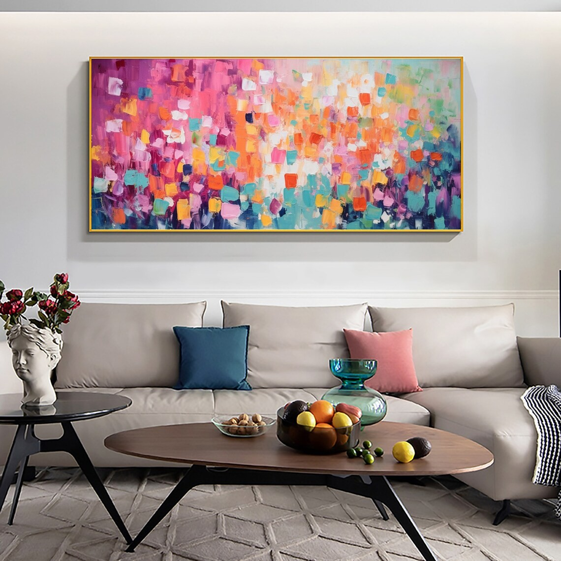 Colorful Abstract Wall Art with Vibrant Hues #BGA 023