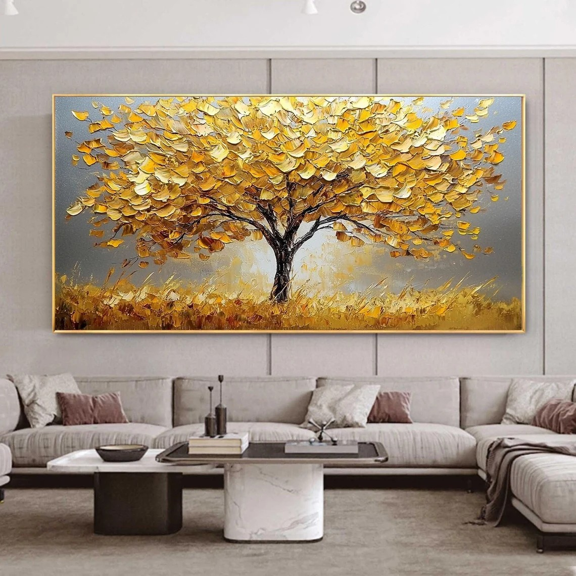 Autumn Tree Textured Wall Art #BGA 032