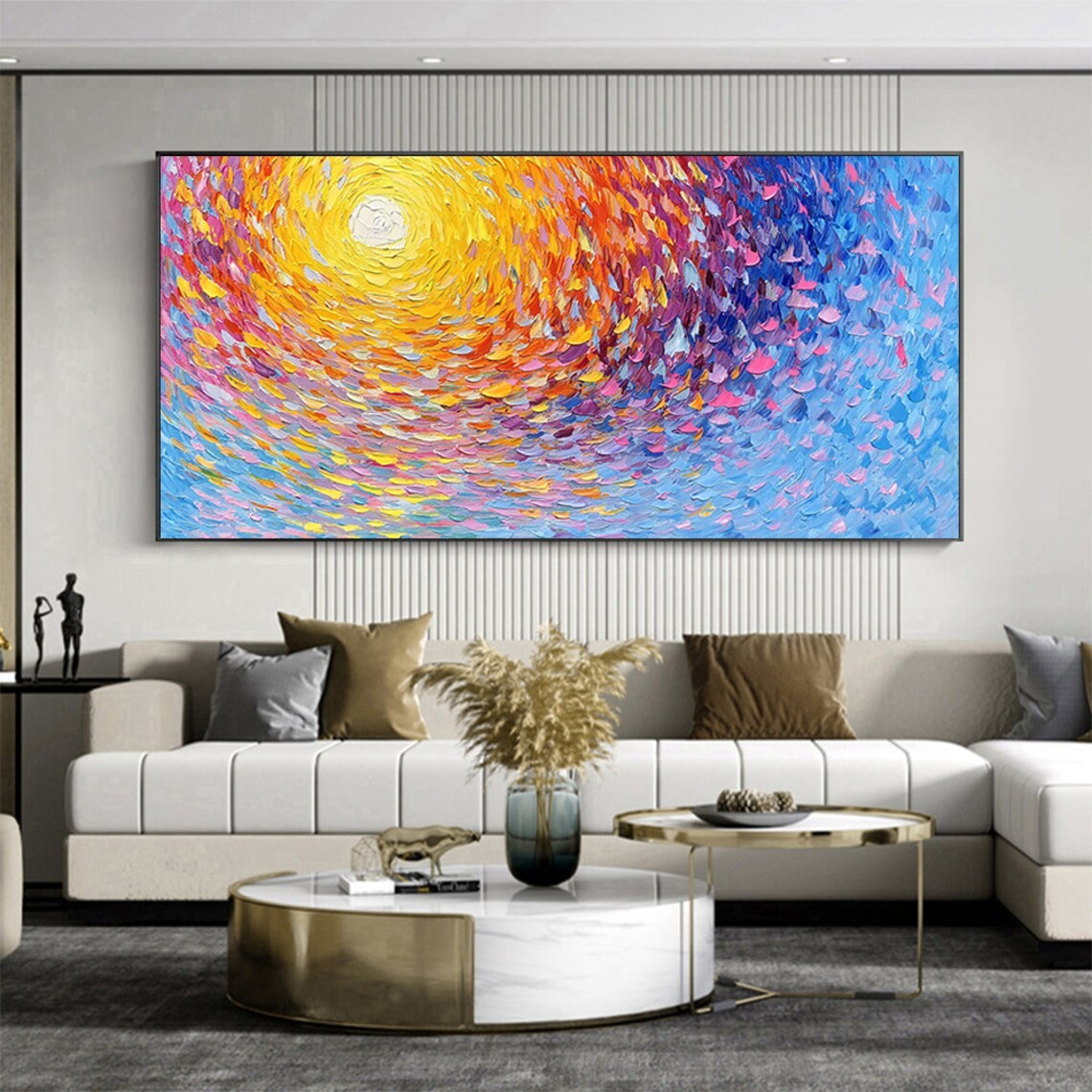 Radiant Spiral Abstract Wall Art for Modern Spaces #BGA 024