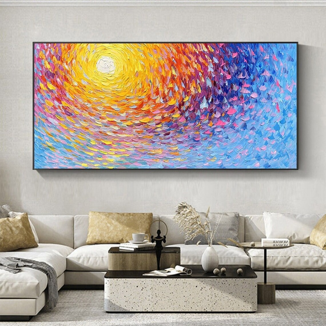 Radiant Spiral Abstract Wall Art for Modern Spaces #BGA 024