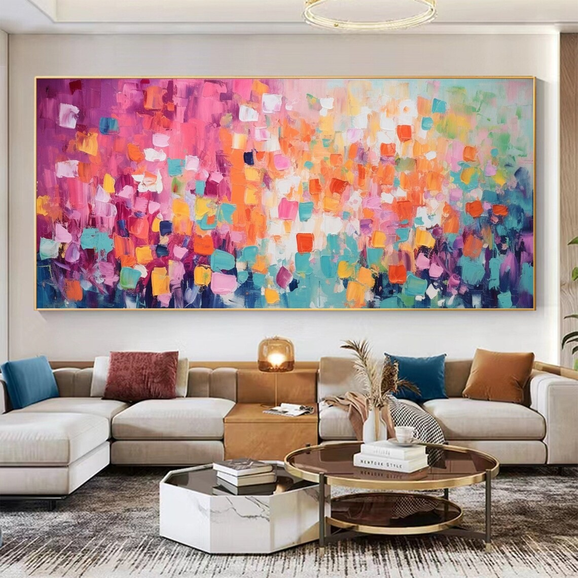 Colorful Abstract Wall Art with Vibrant Hues #BGA 023