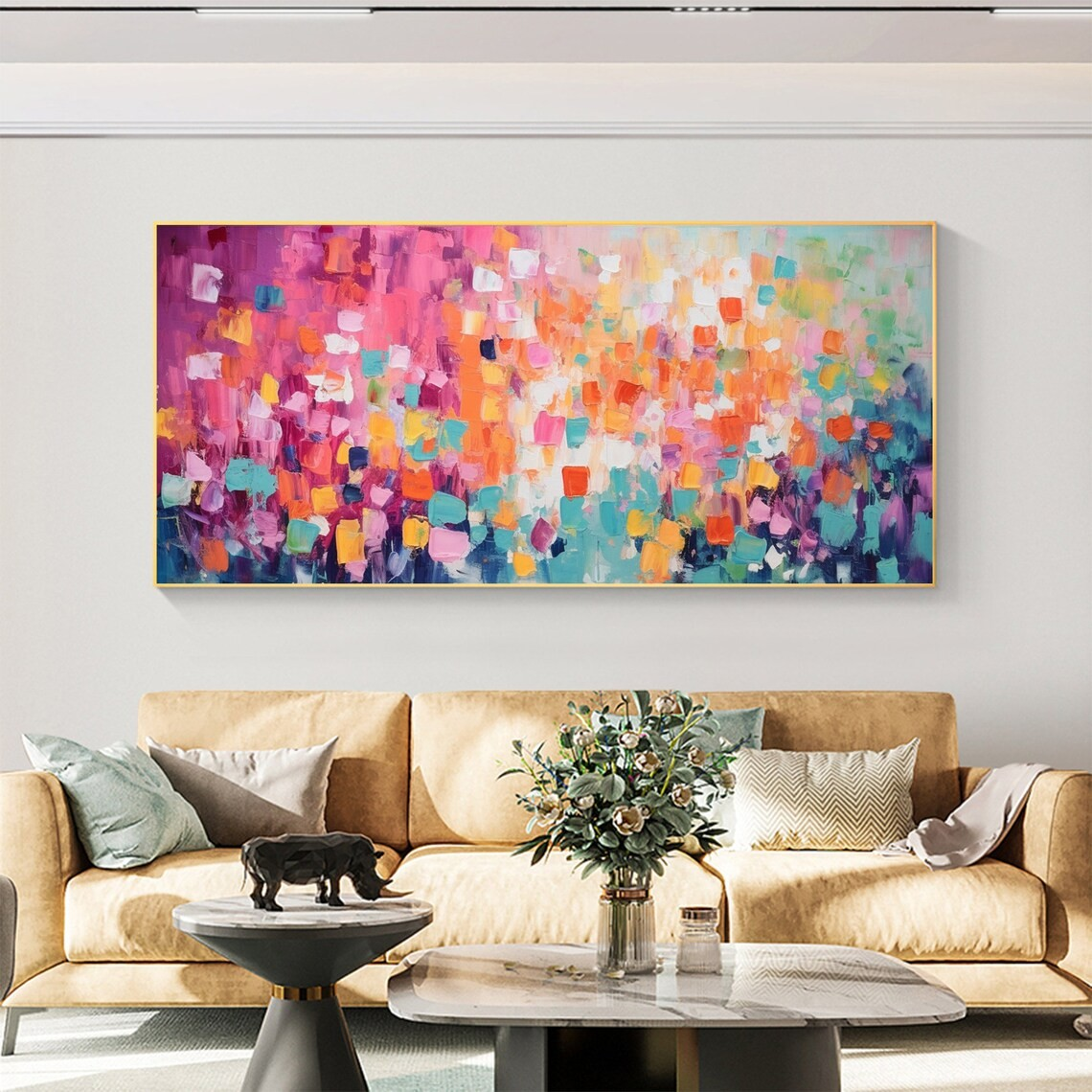 Colorful Abstract Wall Art with Vibrant Hues #BGA 023