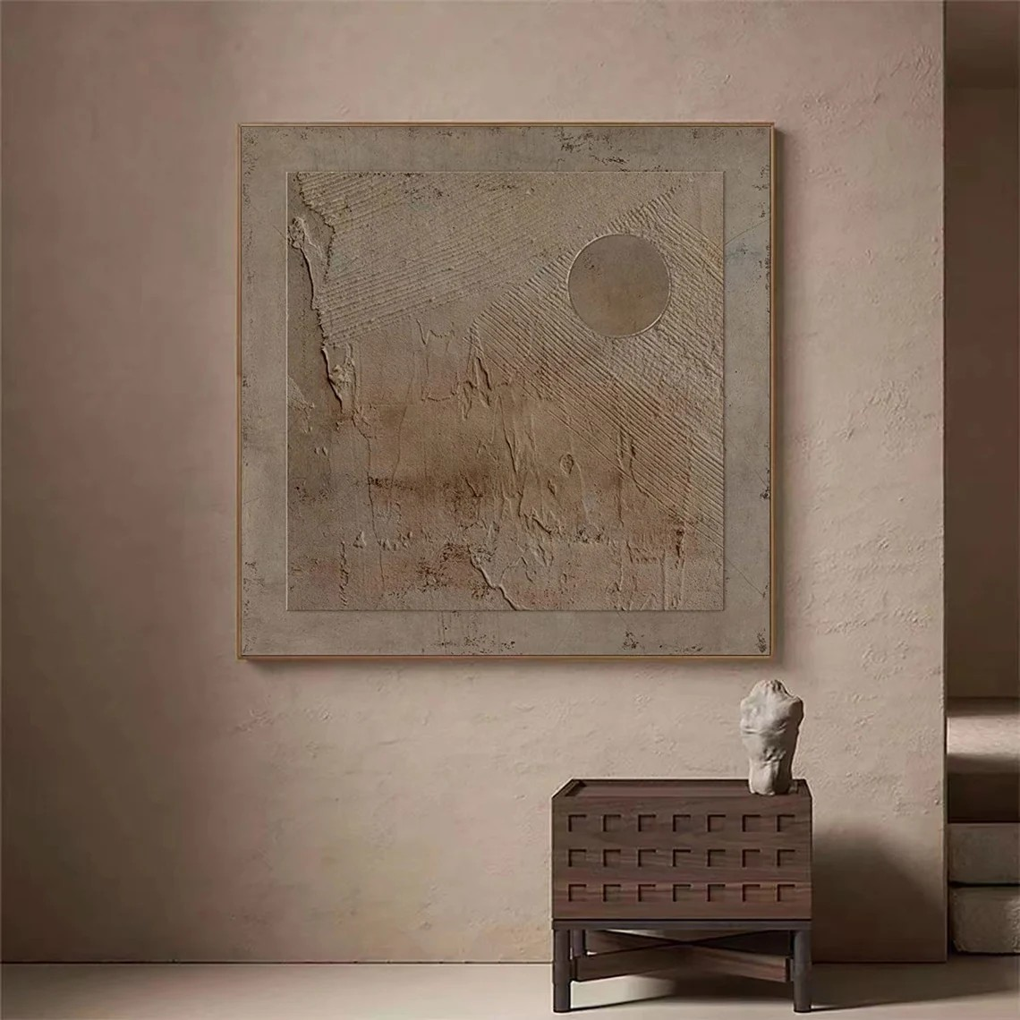 Minimalist Square Wabi Sabi Wall Art  #WSA 008